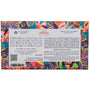 Colorful chocolate bar packaging with text and a QR code on a white background