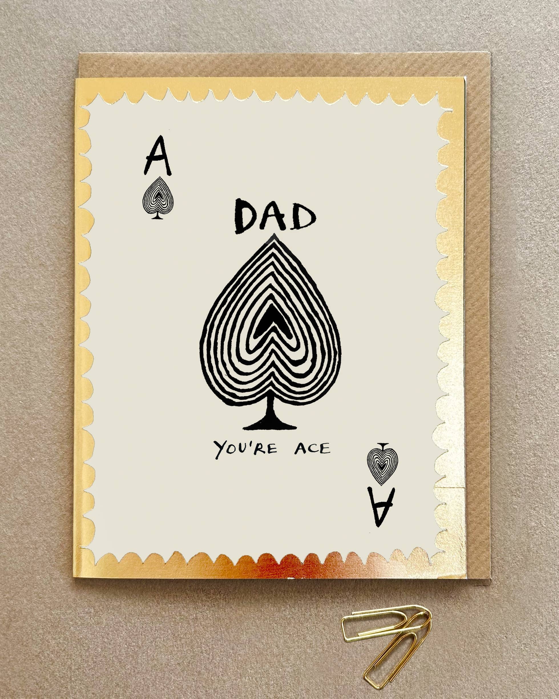 'Dad You're Ace' Greetings Card