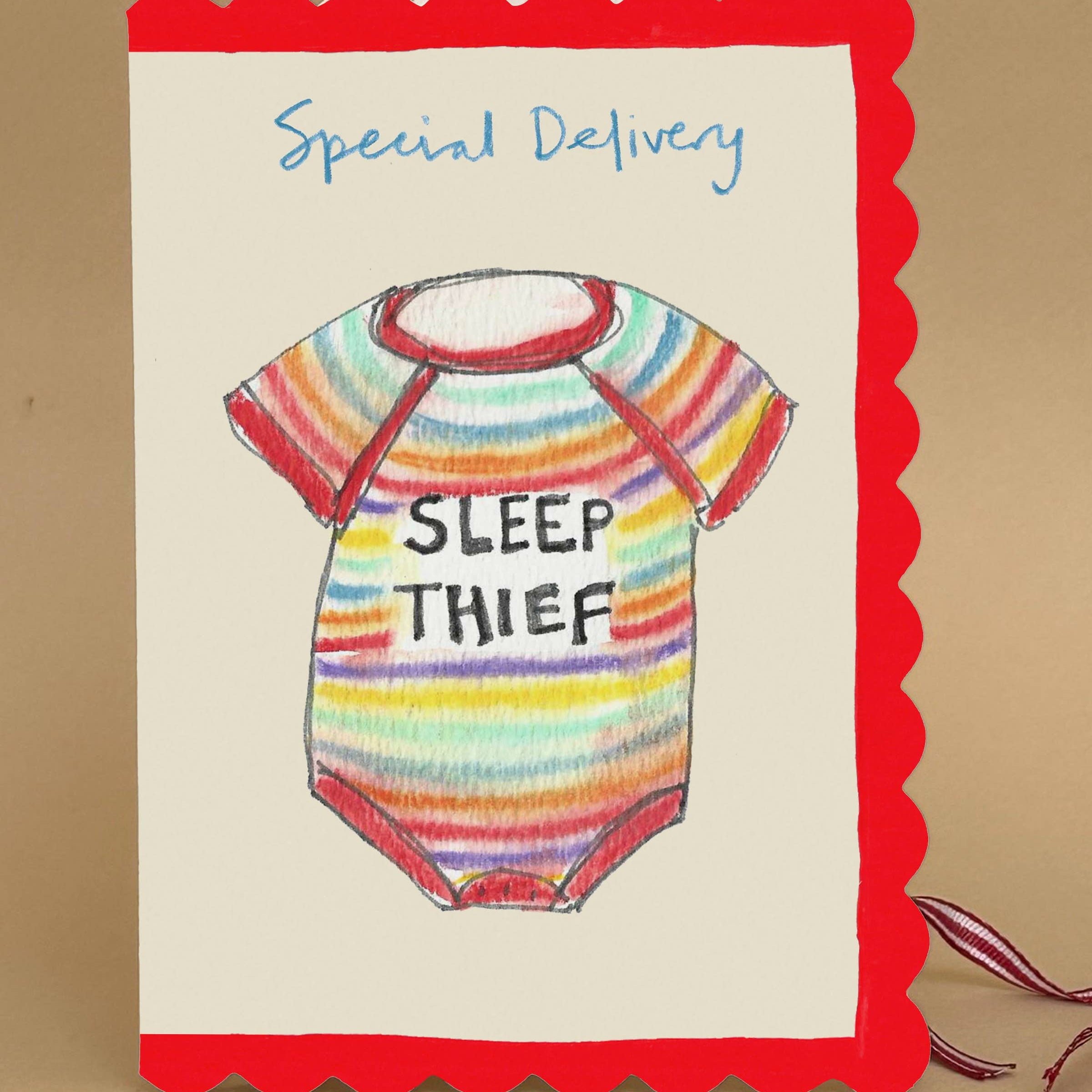 Sleep Thief Funny New Baby Card