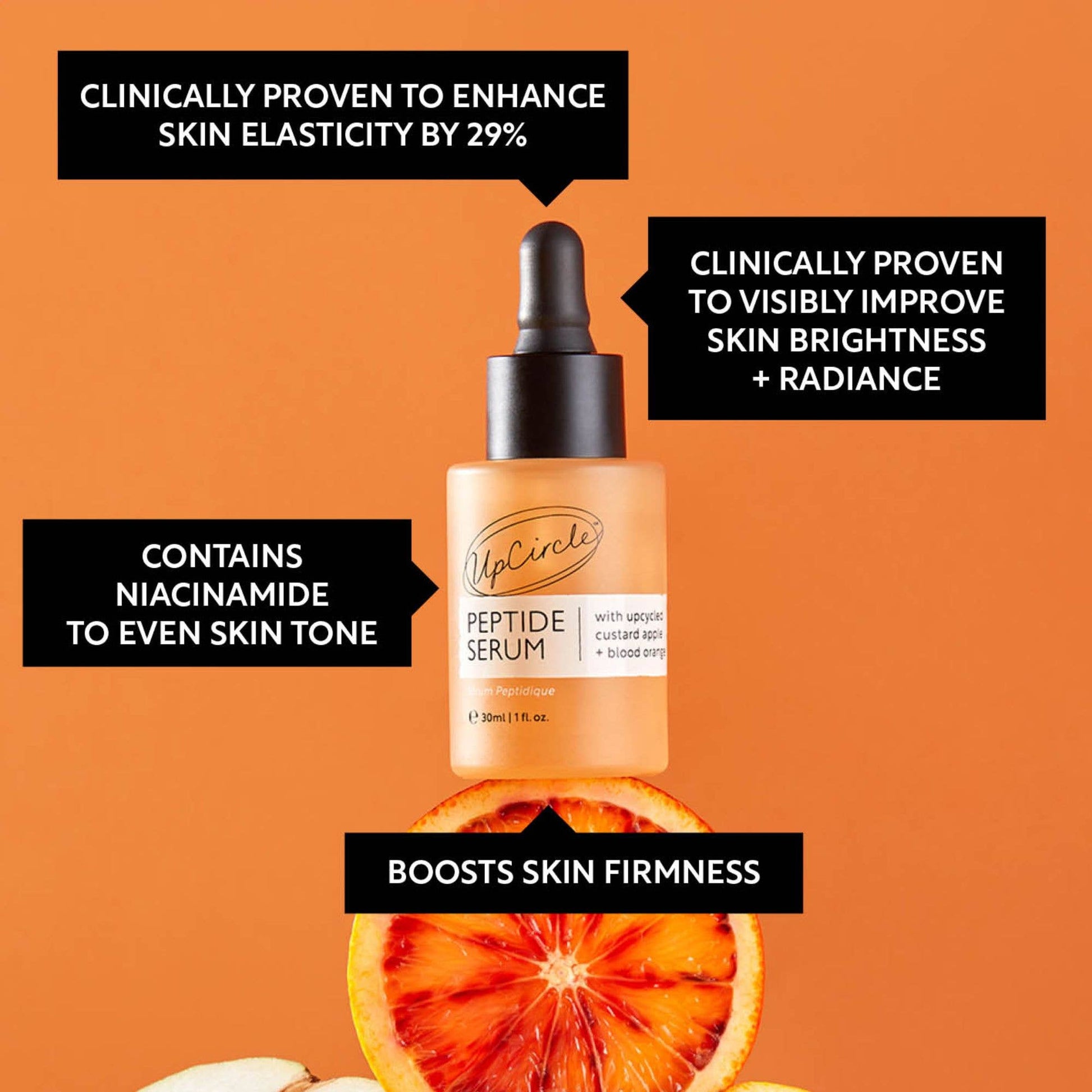 Collagen Boosting Peptide Face Serum 30ml UpCircle Beauty