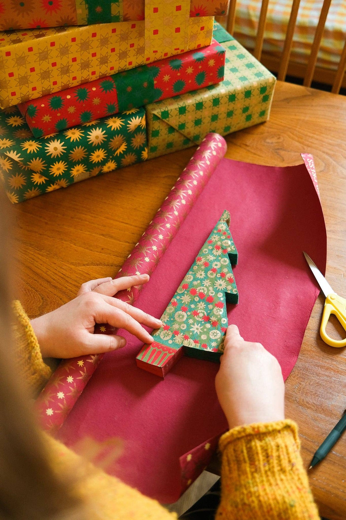 Fir Tree Honeycomb Paper Christmas Tree Decoration