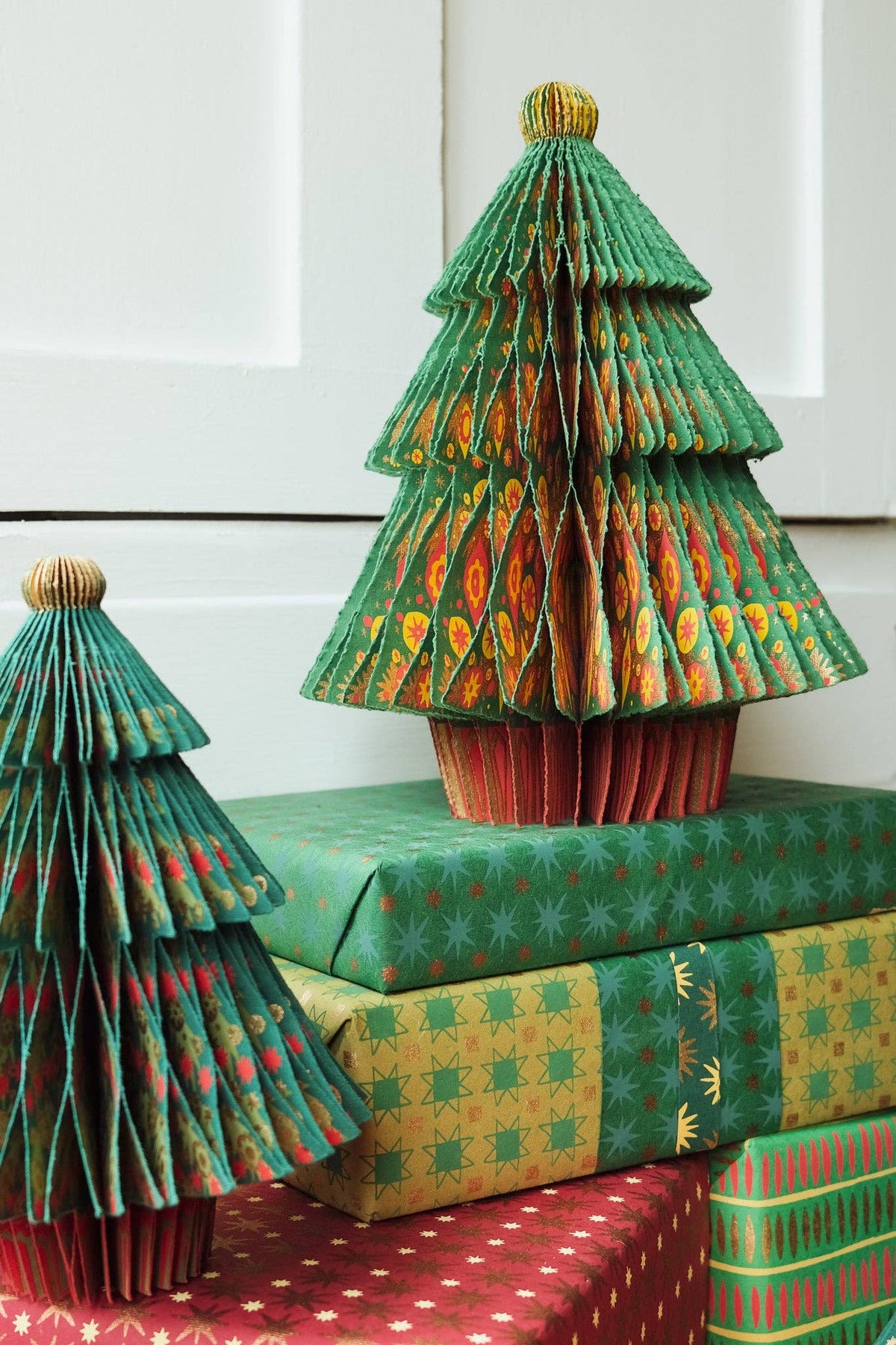Fir Tree Honeycomb Paper Christmas Tree Decoration
