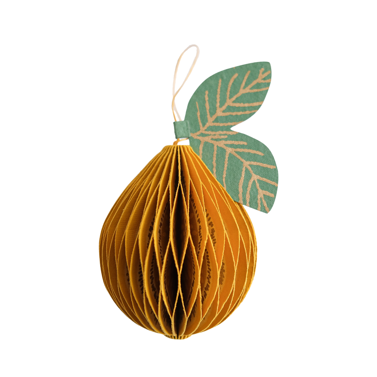 Lemon Honeycomb Paper Christmas Decoration