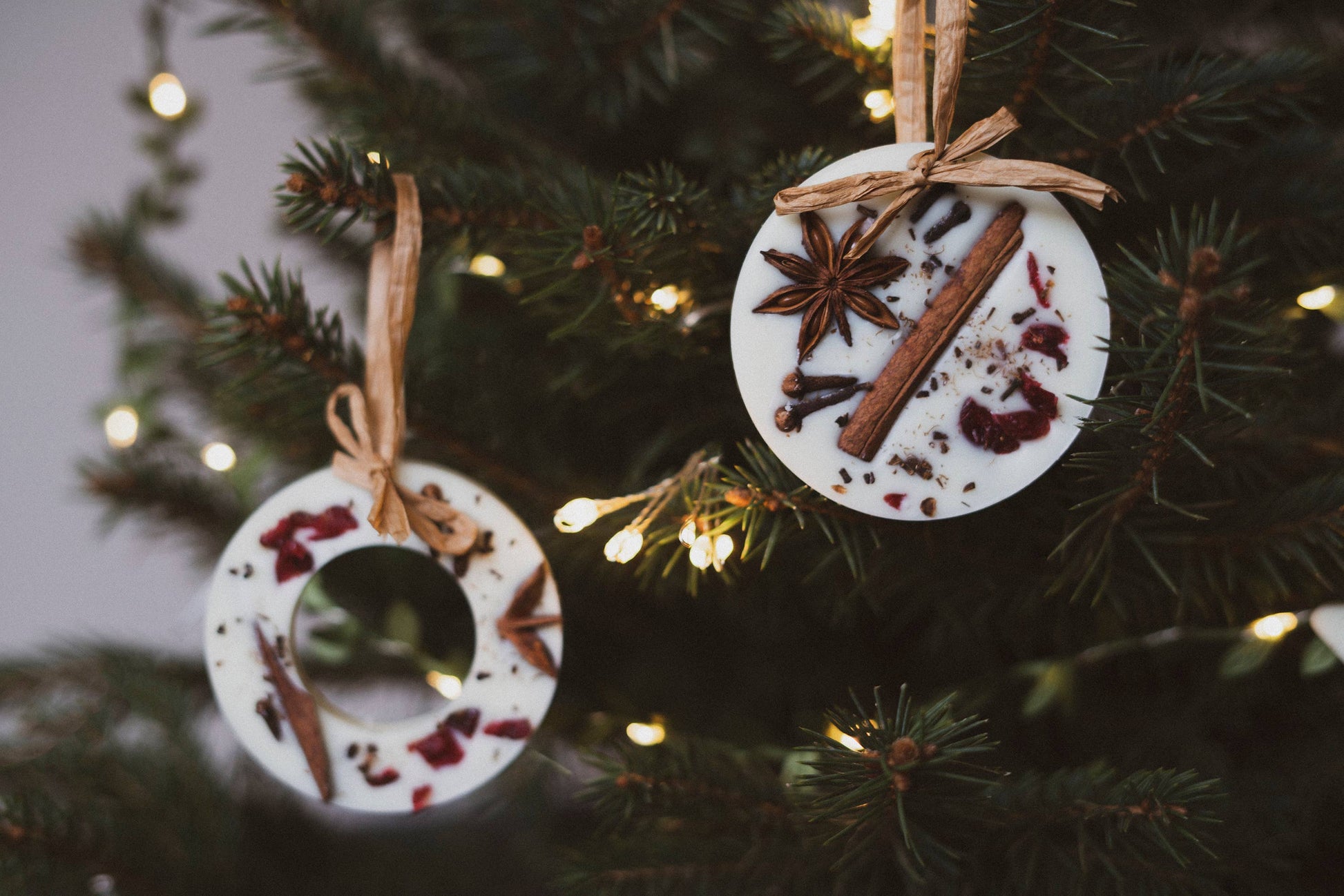 Christmas Scented Tree Decorations: Clementine & Clove / Star