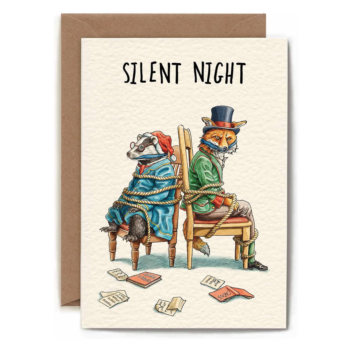 Silent Night Funny Christmas Card