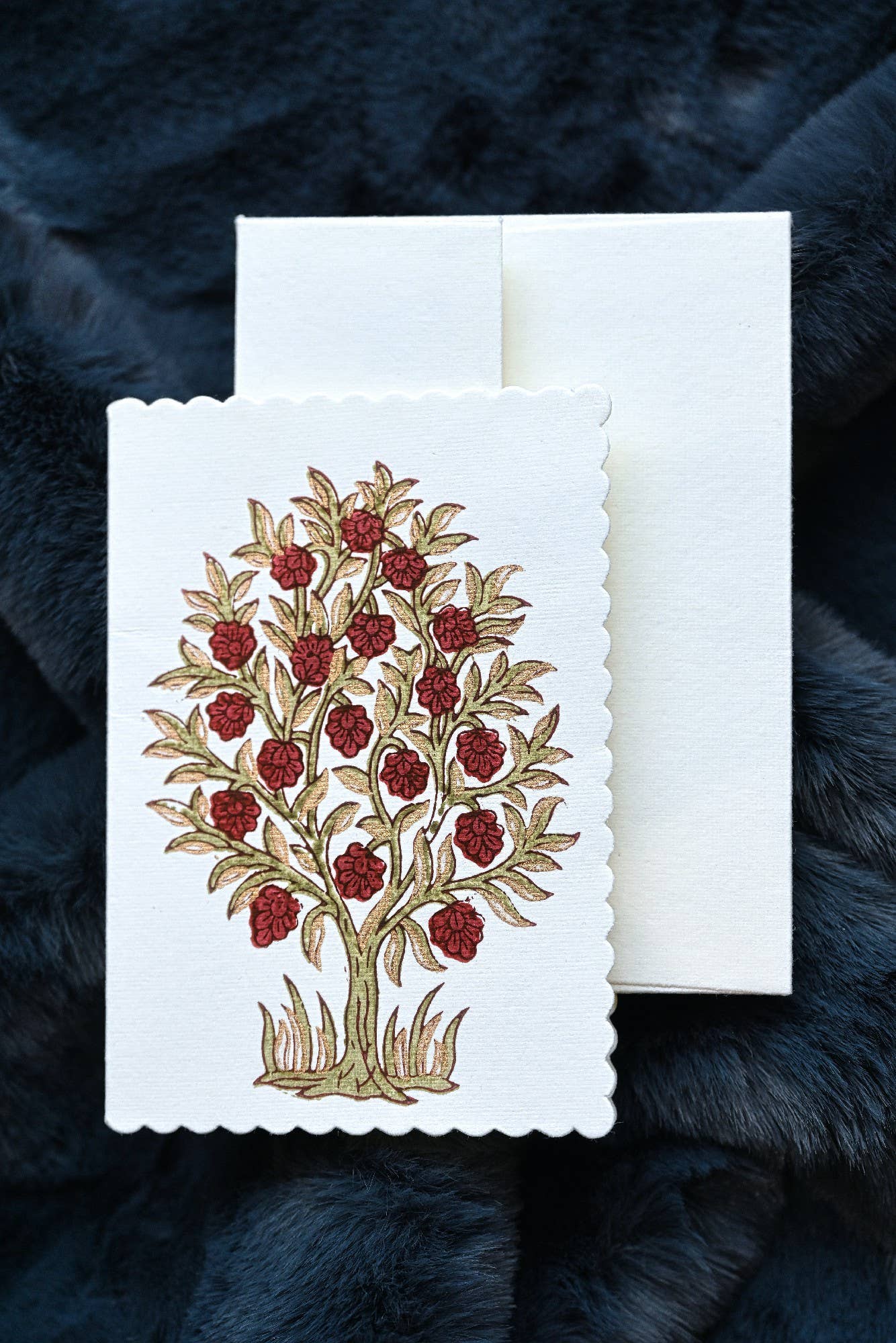 Mogras Scarlet - Hand Blocked Card