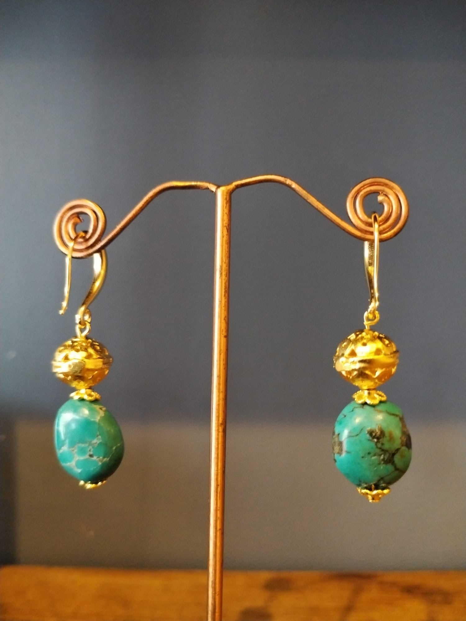 Elegant African Opal Earrings