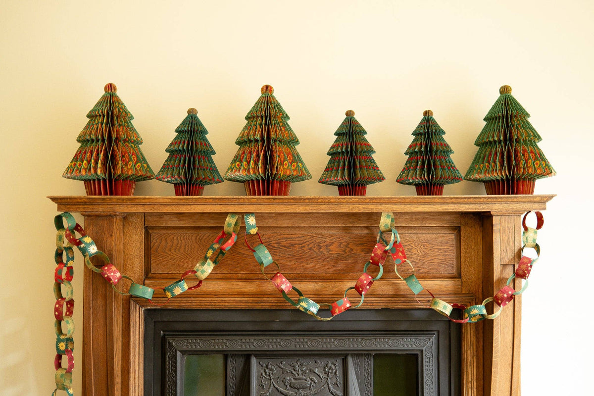 Fir Tree Honeycomb Paper Christmas Tree Decoration