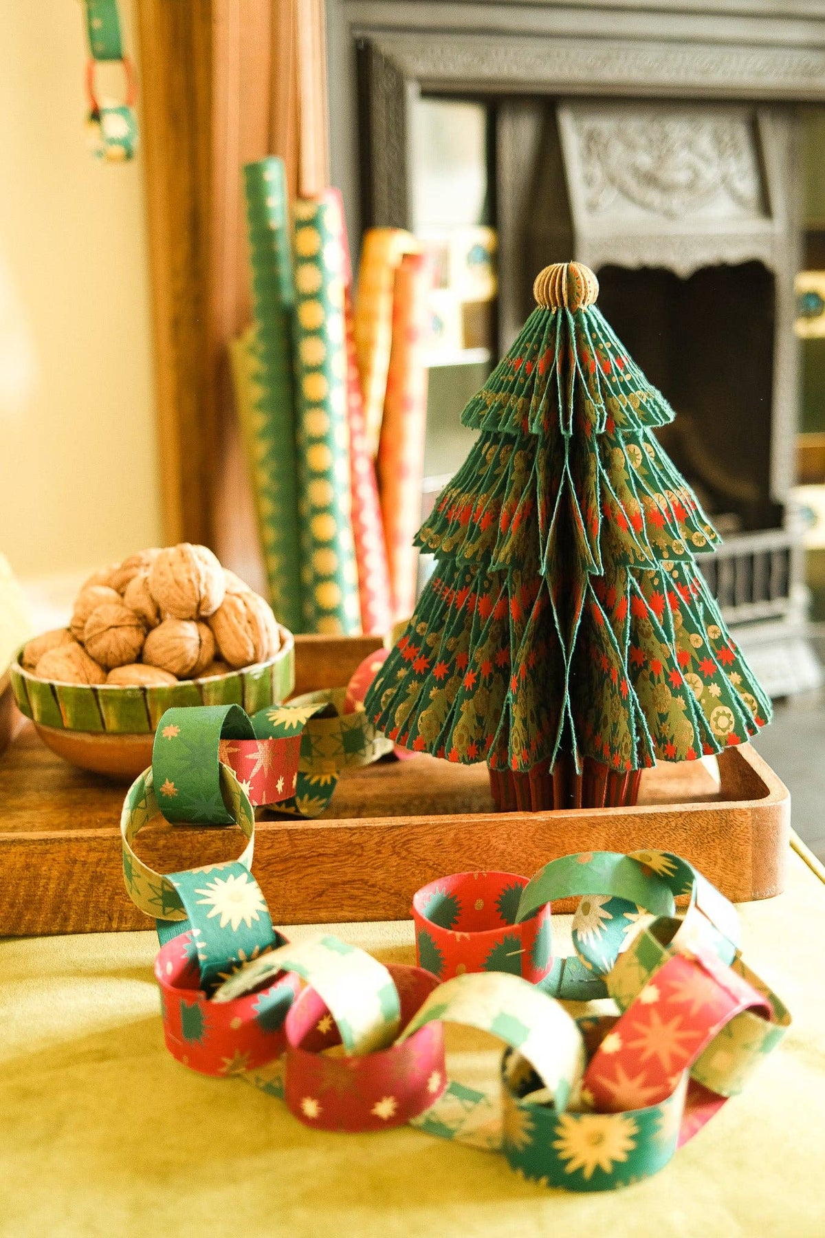 Fir Tree Honeycomb Paper Christmas Tree Decoration