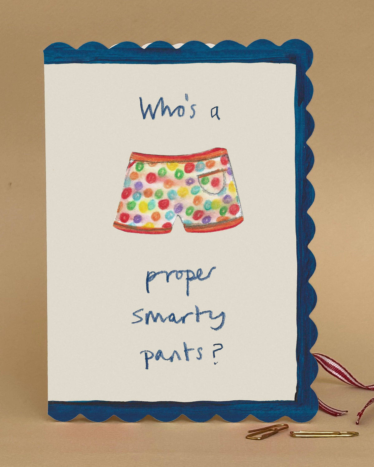 Smarty Pants Funny Celebration Greetings Card