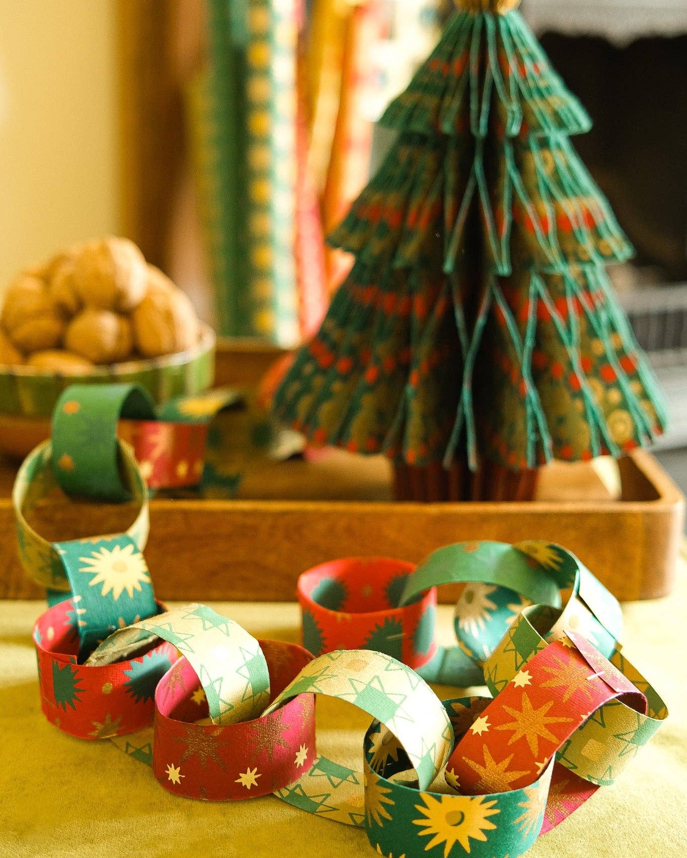 Fir Tree Honeycomb Paper Christmas Tree Decoration