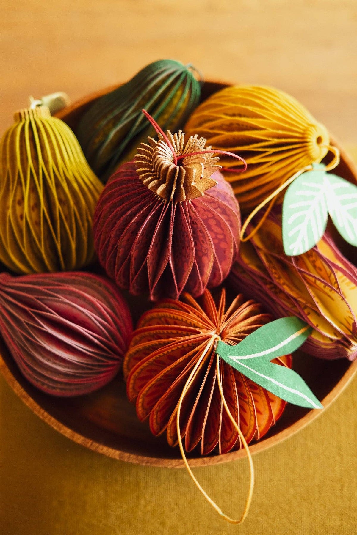 Pomegranate Honeycomb Paper Christmas Decoration