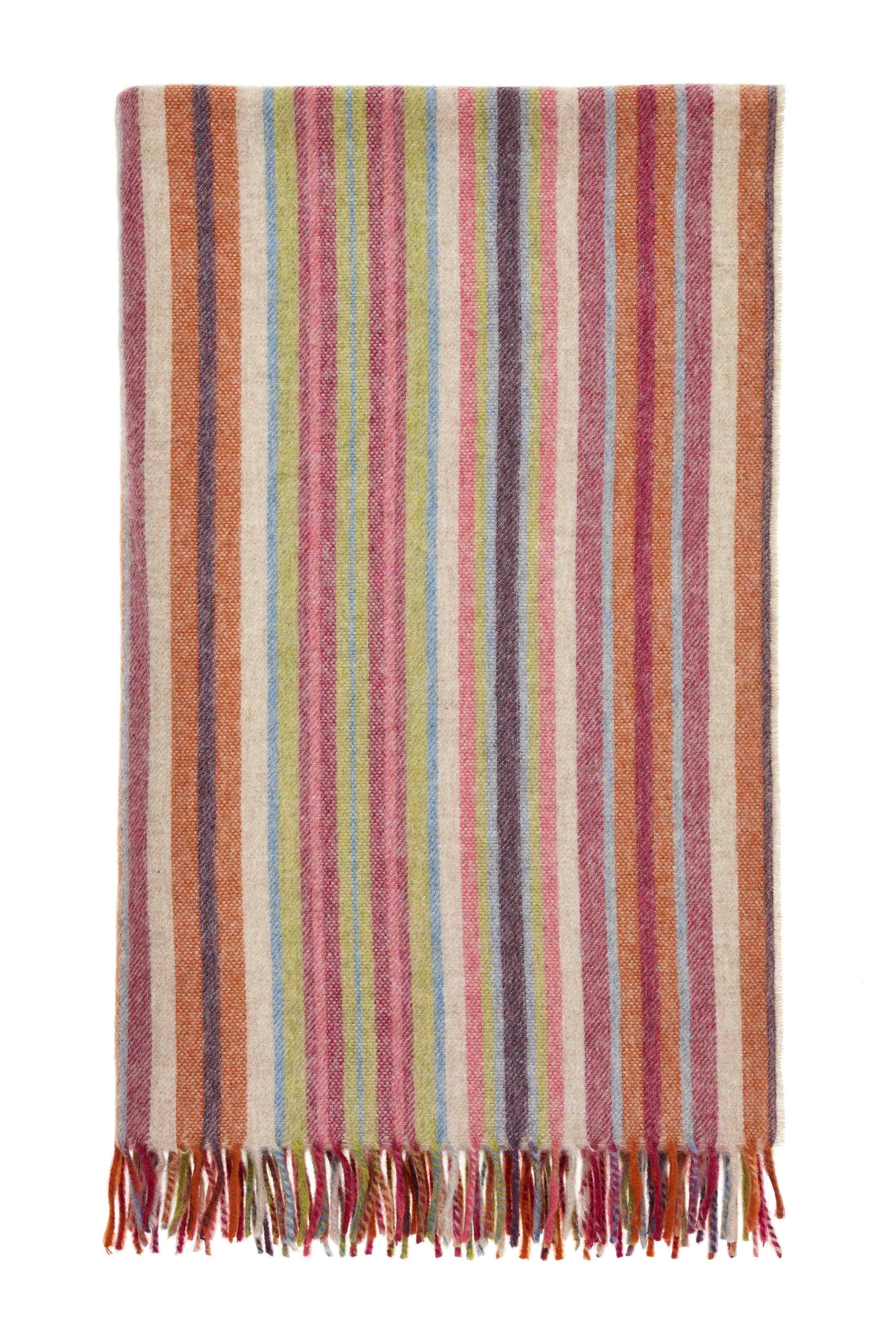 Santa Cruz Stripe Merino Wool Throw by Bronte by Moon