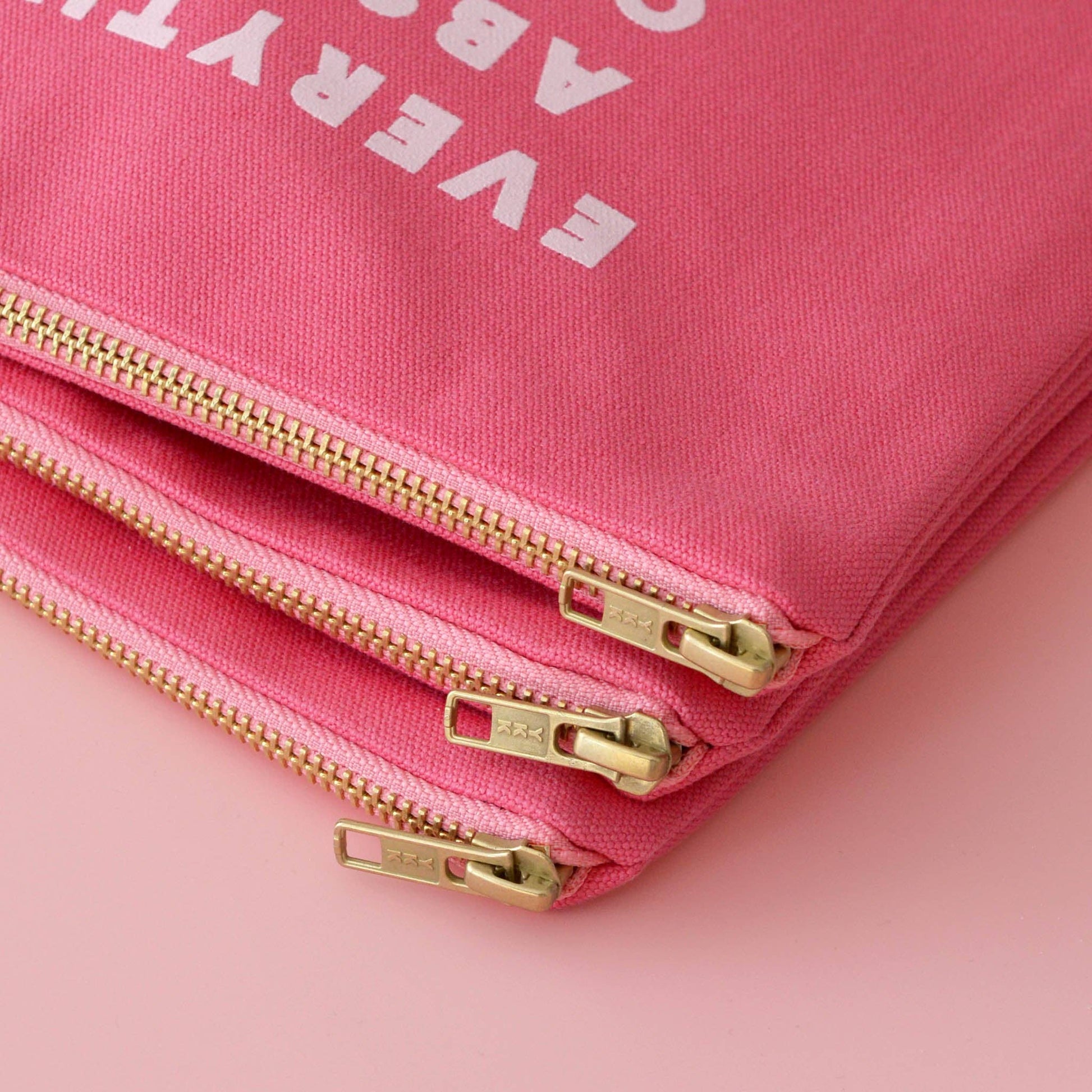Under Control Bright Pink Canvas Pouch