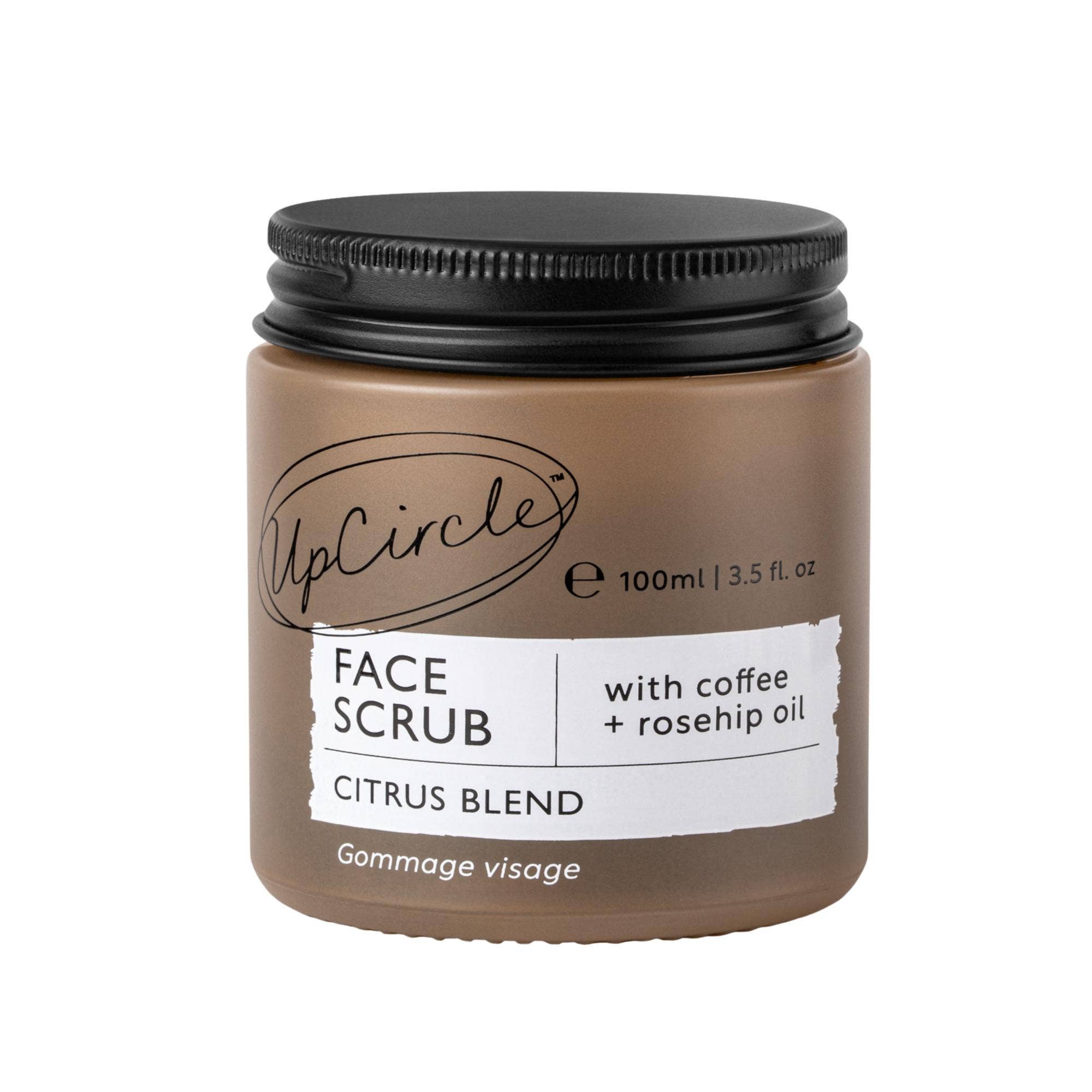 Coffee and Rosehip Face Scrub for Dry Skin by UpCircle Beauty