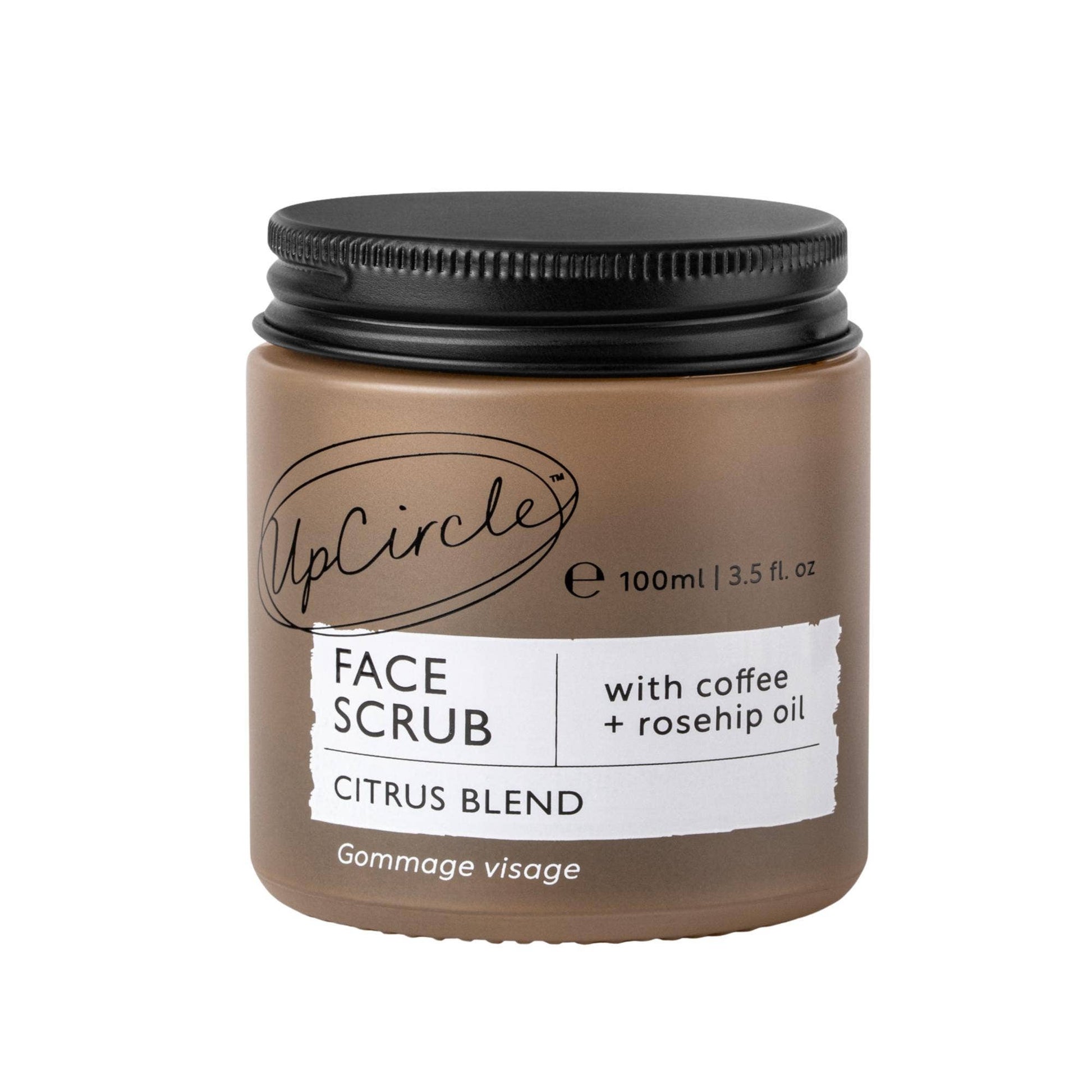 Coffee and Rosehip Face Scrub for Dry Skin by UpCircle Beauty