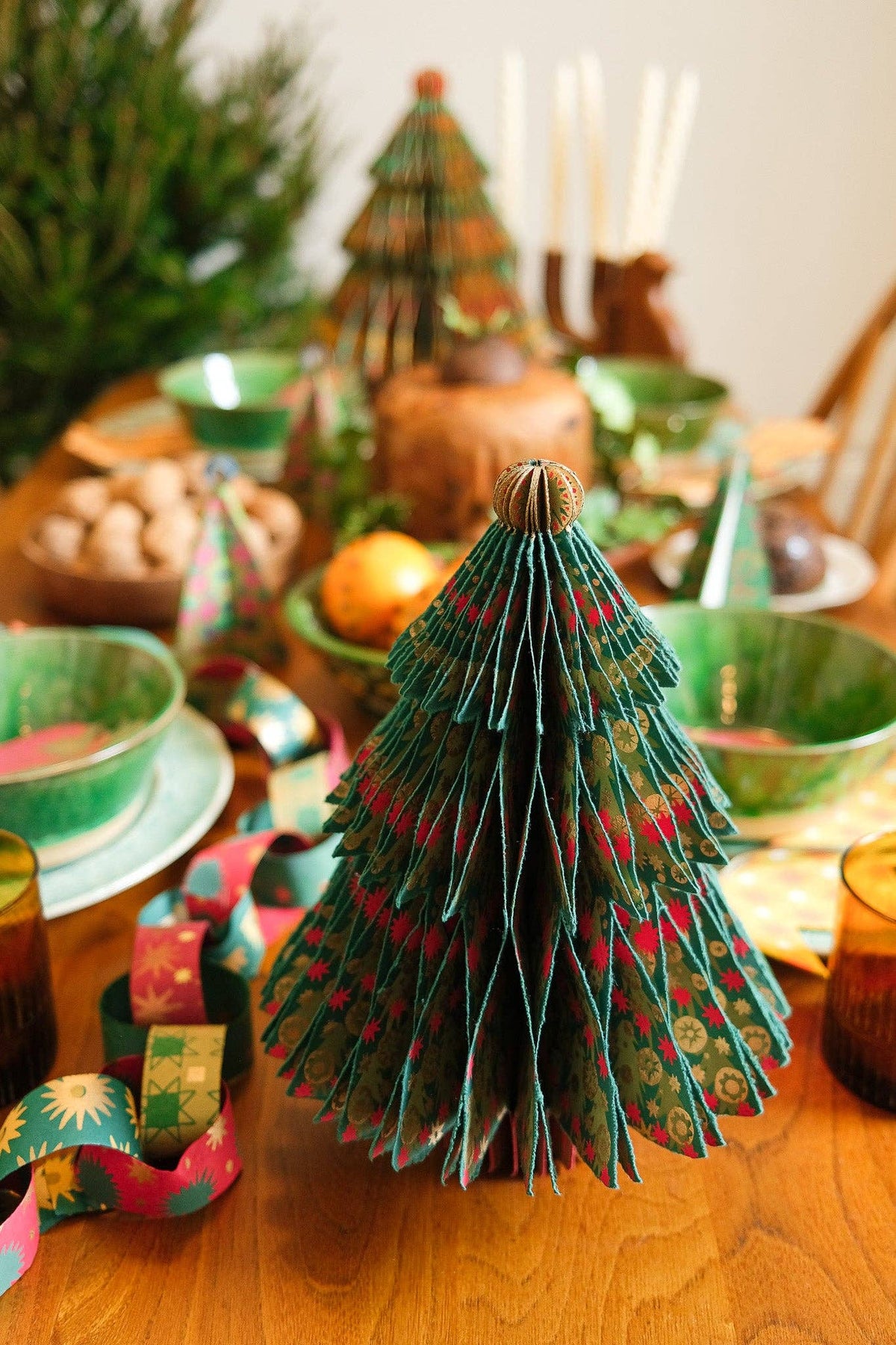 Fir Tree Honeycomb Paper Christmas Tree Decoration