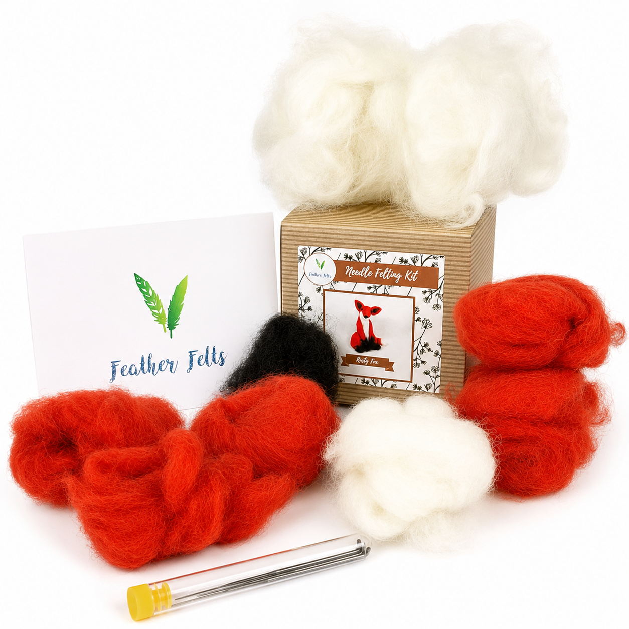 Rusty Fox Needle Felting Kit With Foam