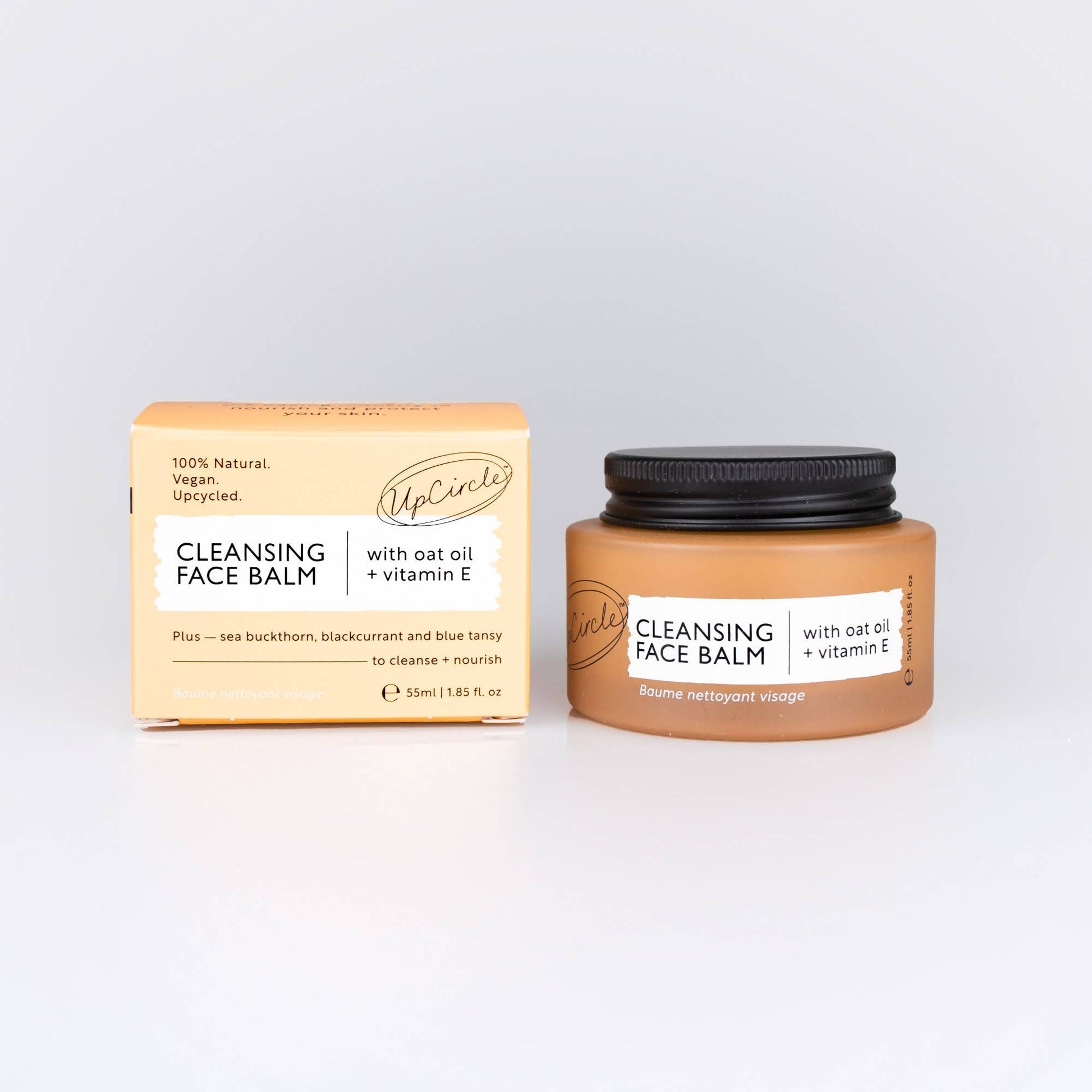 Natural Cleansing Balm Makeup Remover with Oat + Vitamin E 55ml by UpCircle