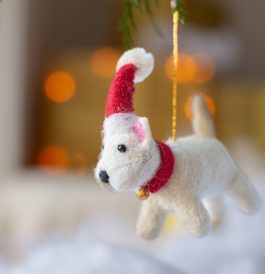 Bonnie Westie Christmas Decoration