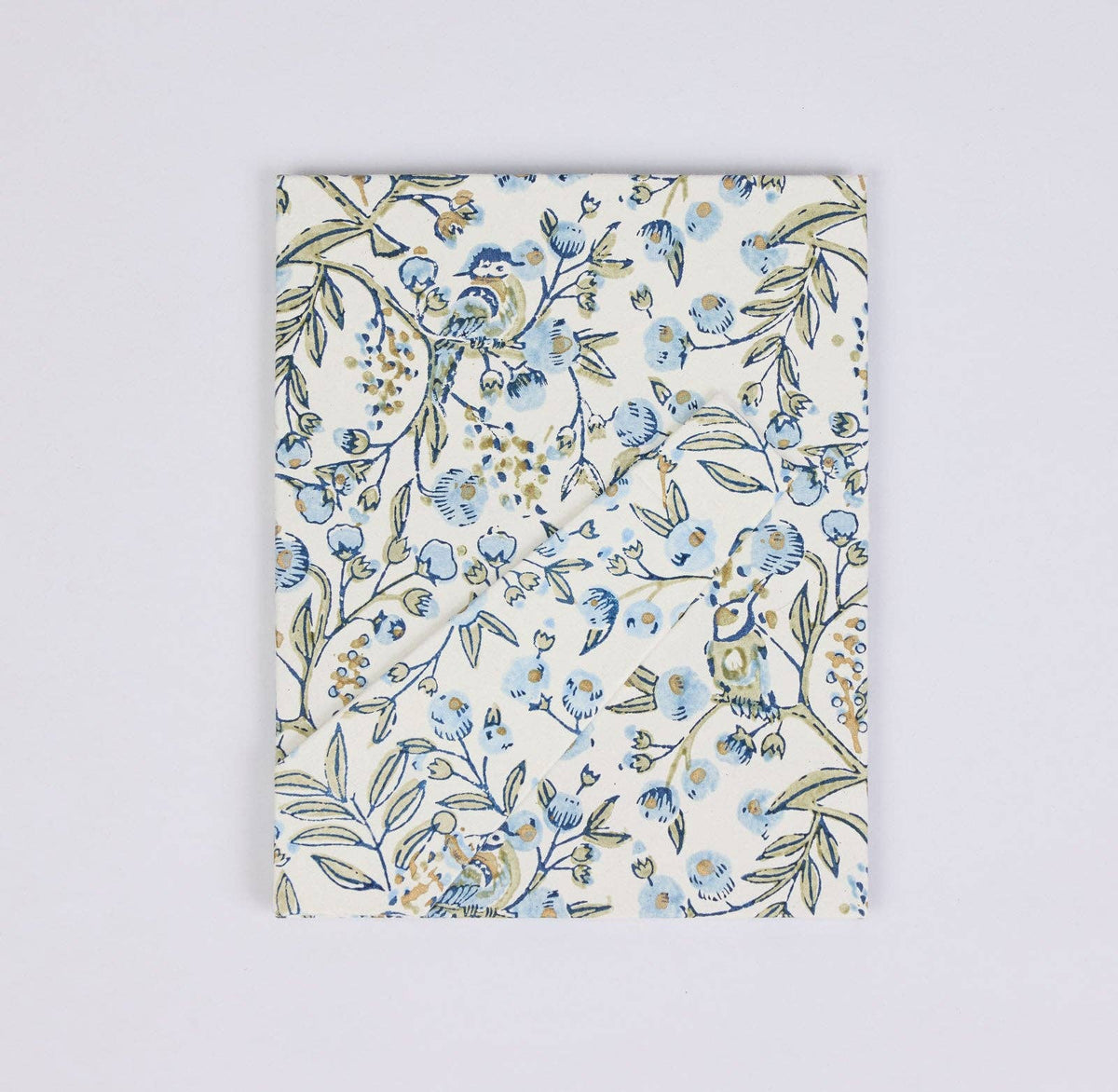 Songbird Blue Stone Hand Block Printed Picture Frame 5 × 7