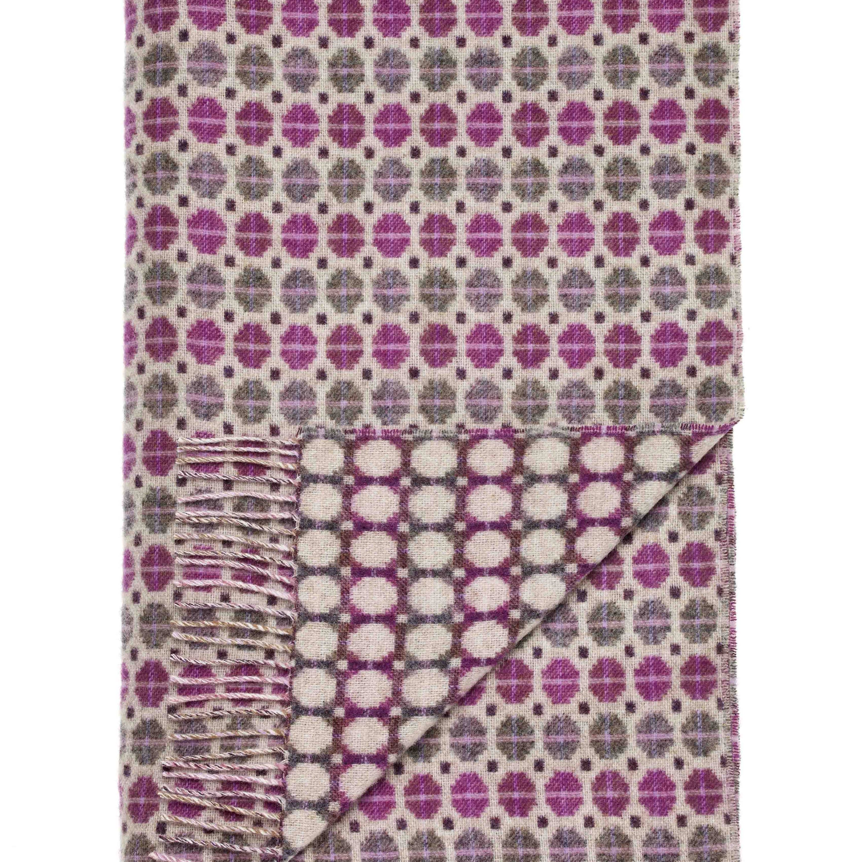 Milan Merino Wool Throw in  Clover by Bronte Moon