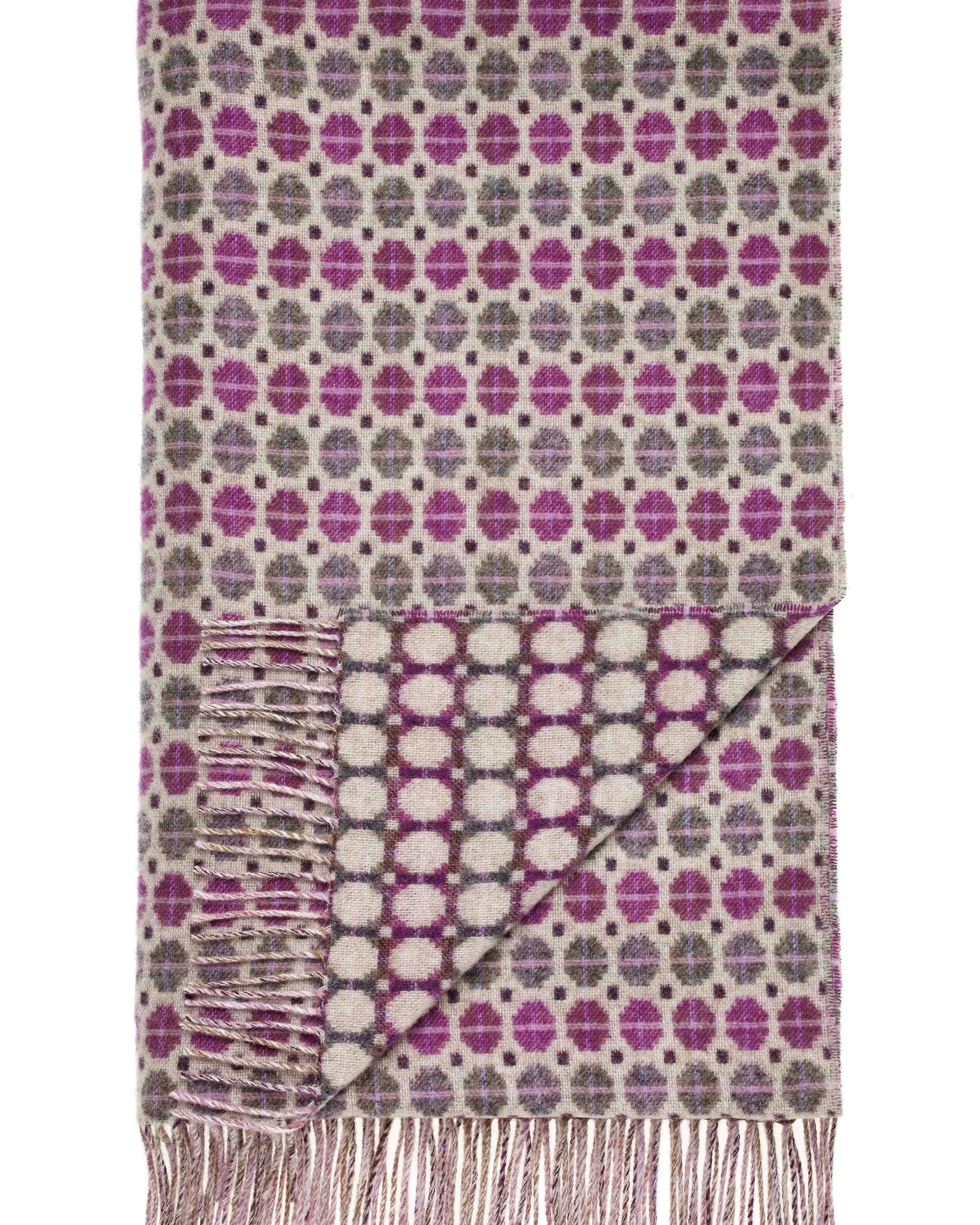 Milan Merino Wool Throw in  Clover by Bronte Moon