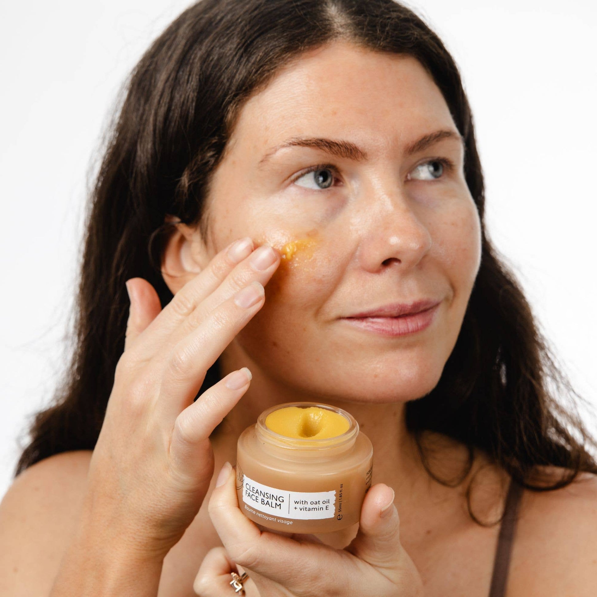 Natural Cleansing Balm Makeup Remover with Oat + Vitamin E 55ml by UpCircle