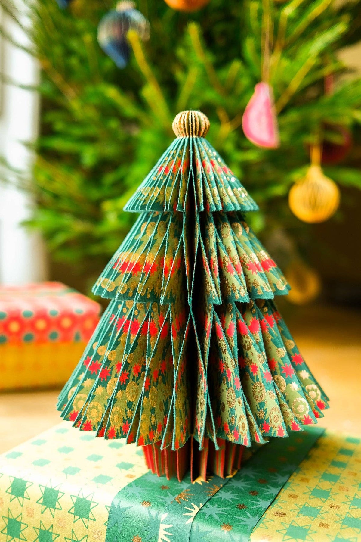 Fir Tree Honeycomb Paper Christmas Tree Decoration