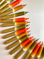 Set of colorful markers arranged in a circular pattern on a white background