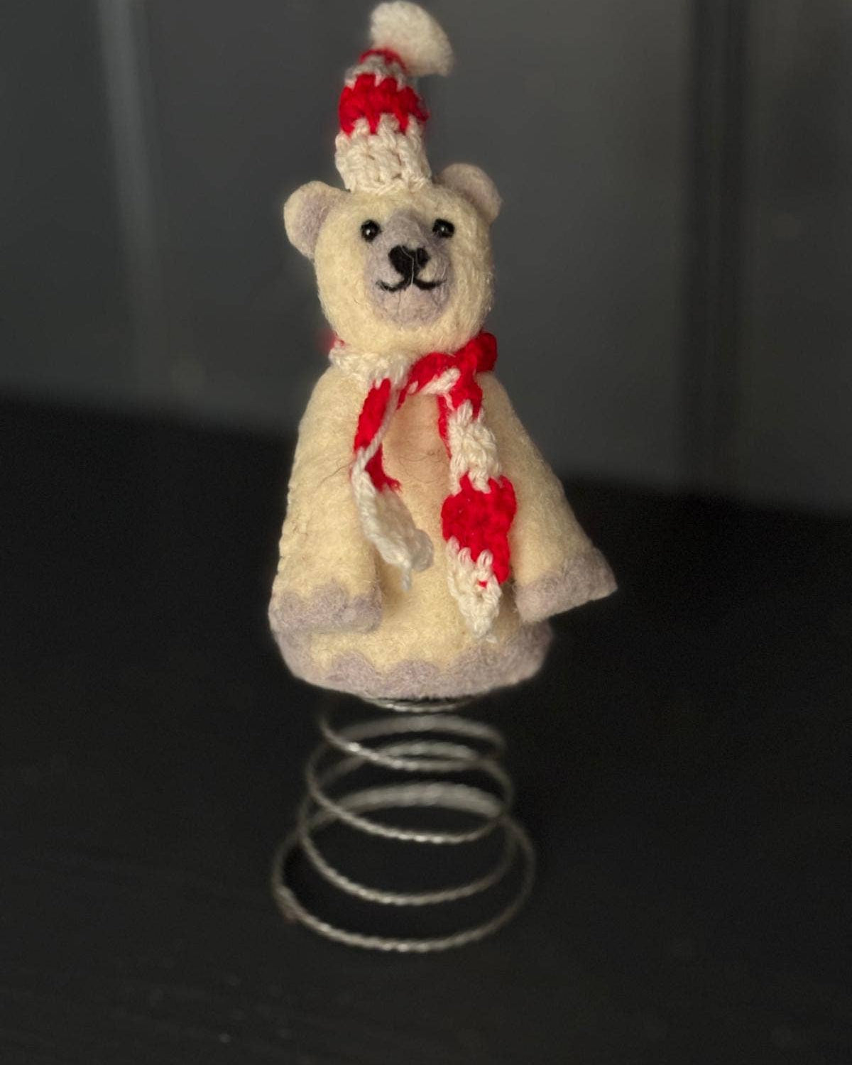 Christmas Polar Bear Tree Topper