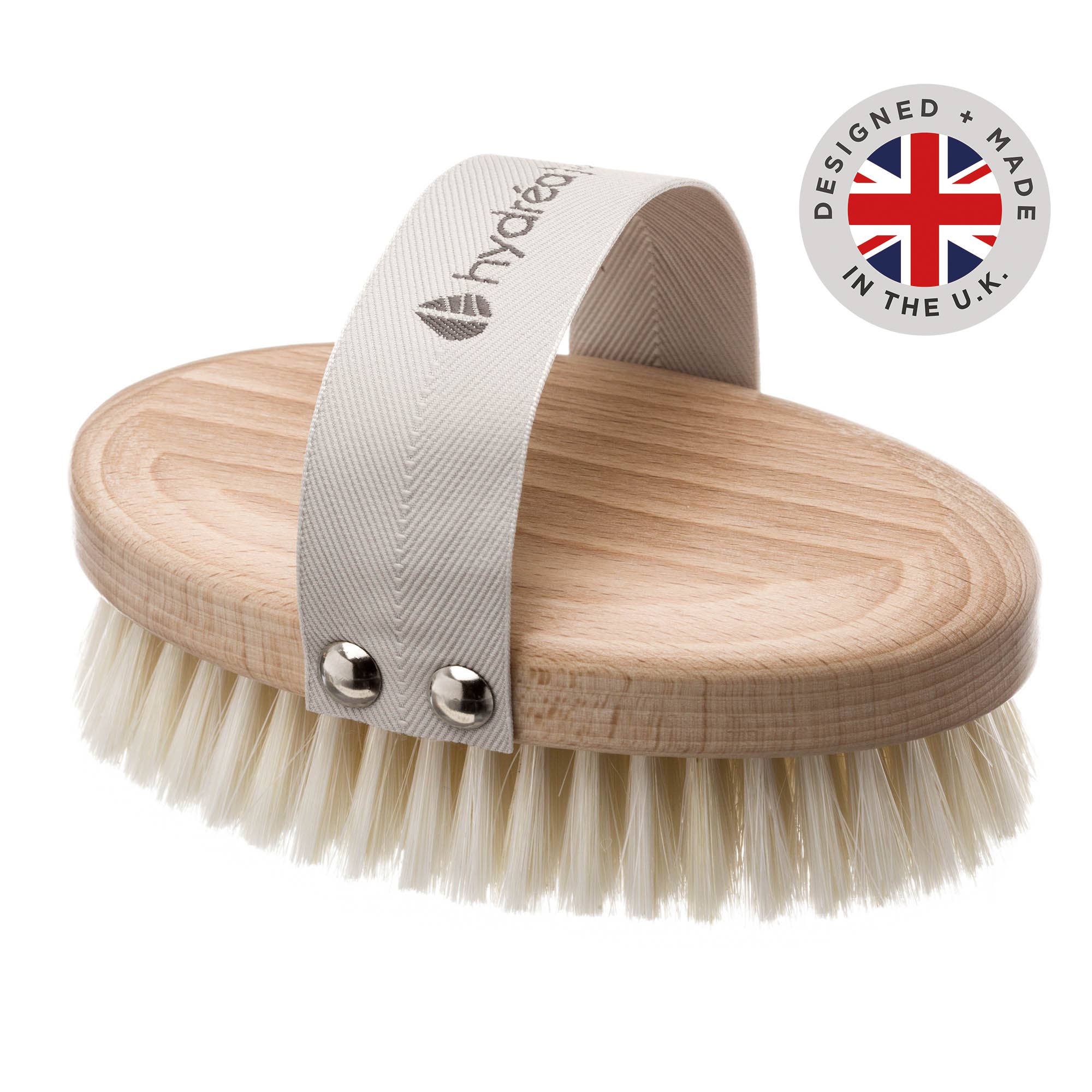 Body Brush Natural Bristle FSC Beechwood Wet & Dry - UK Made