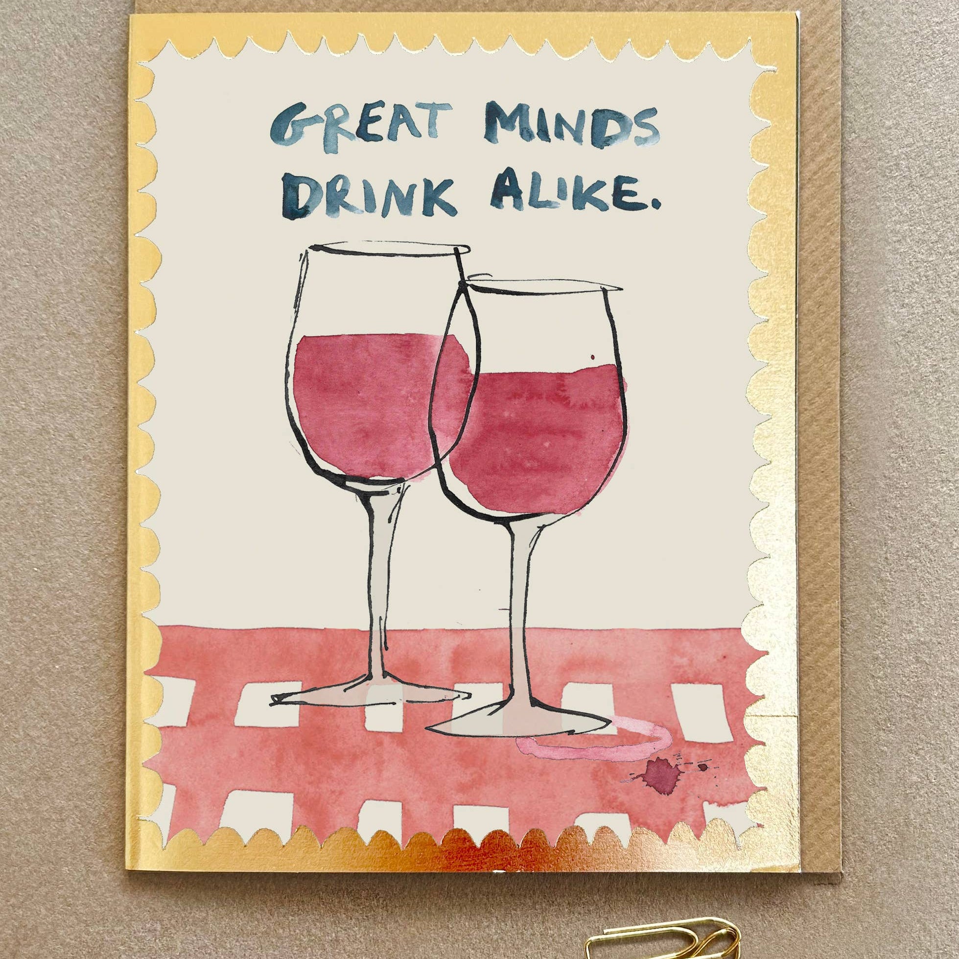 Great Minds Drink Alike Greeting Card