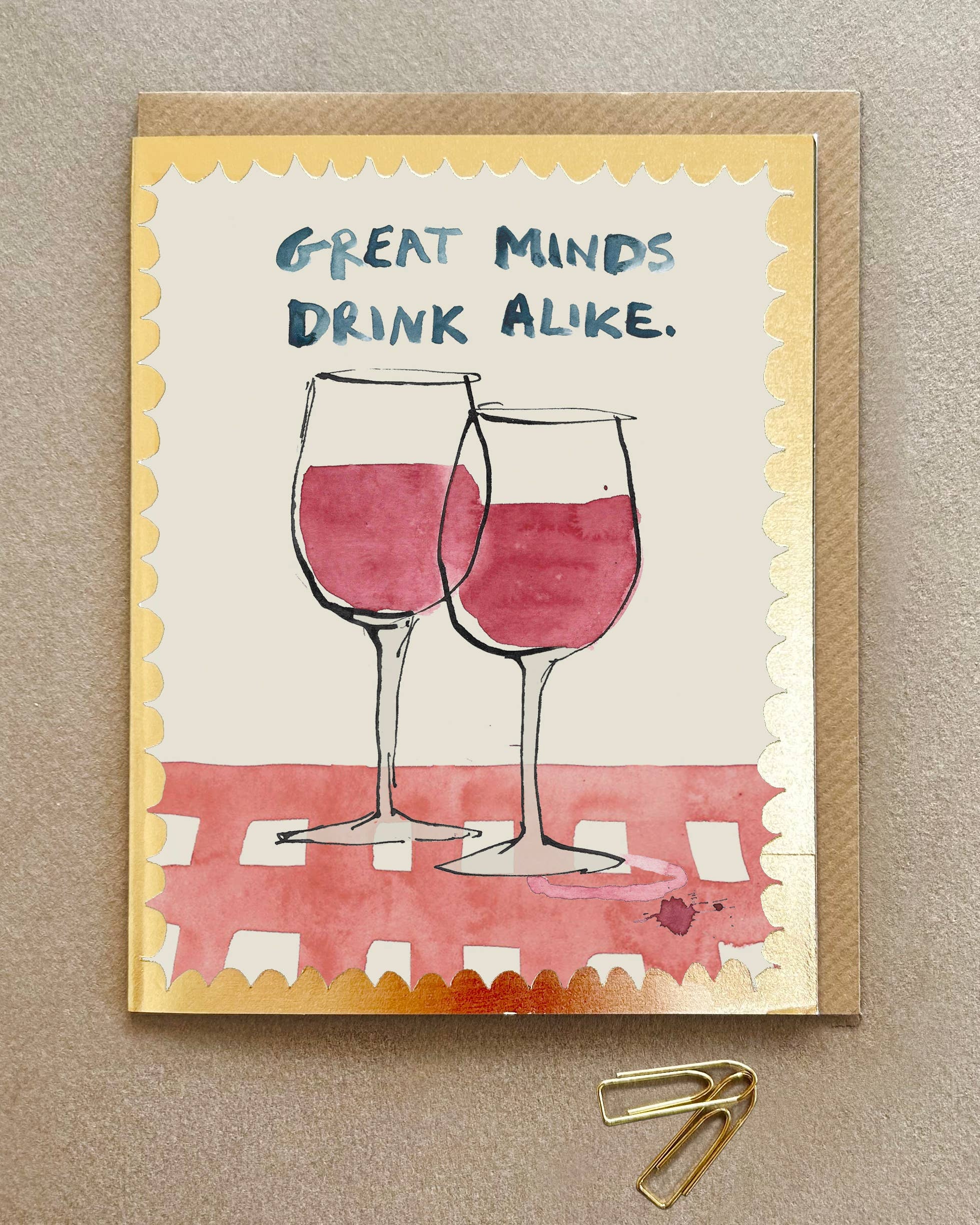 Great Minds Drink Alike Greeting Card