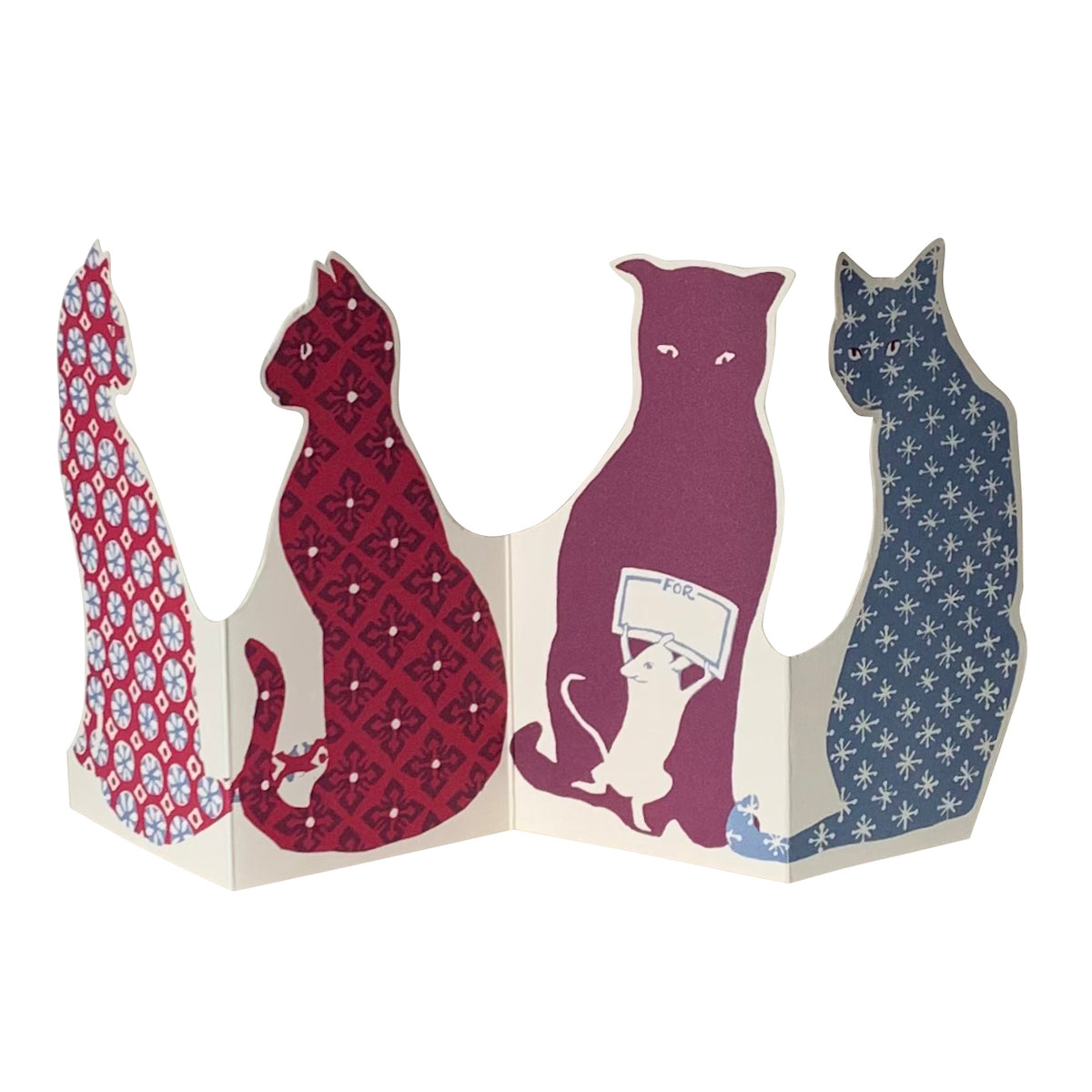 Calico Cats - Concertina Card