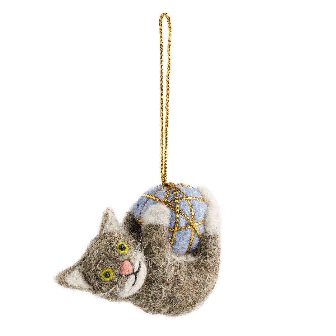 Cordelia Cat Felt Christmas Decoration
