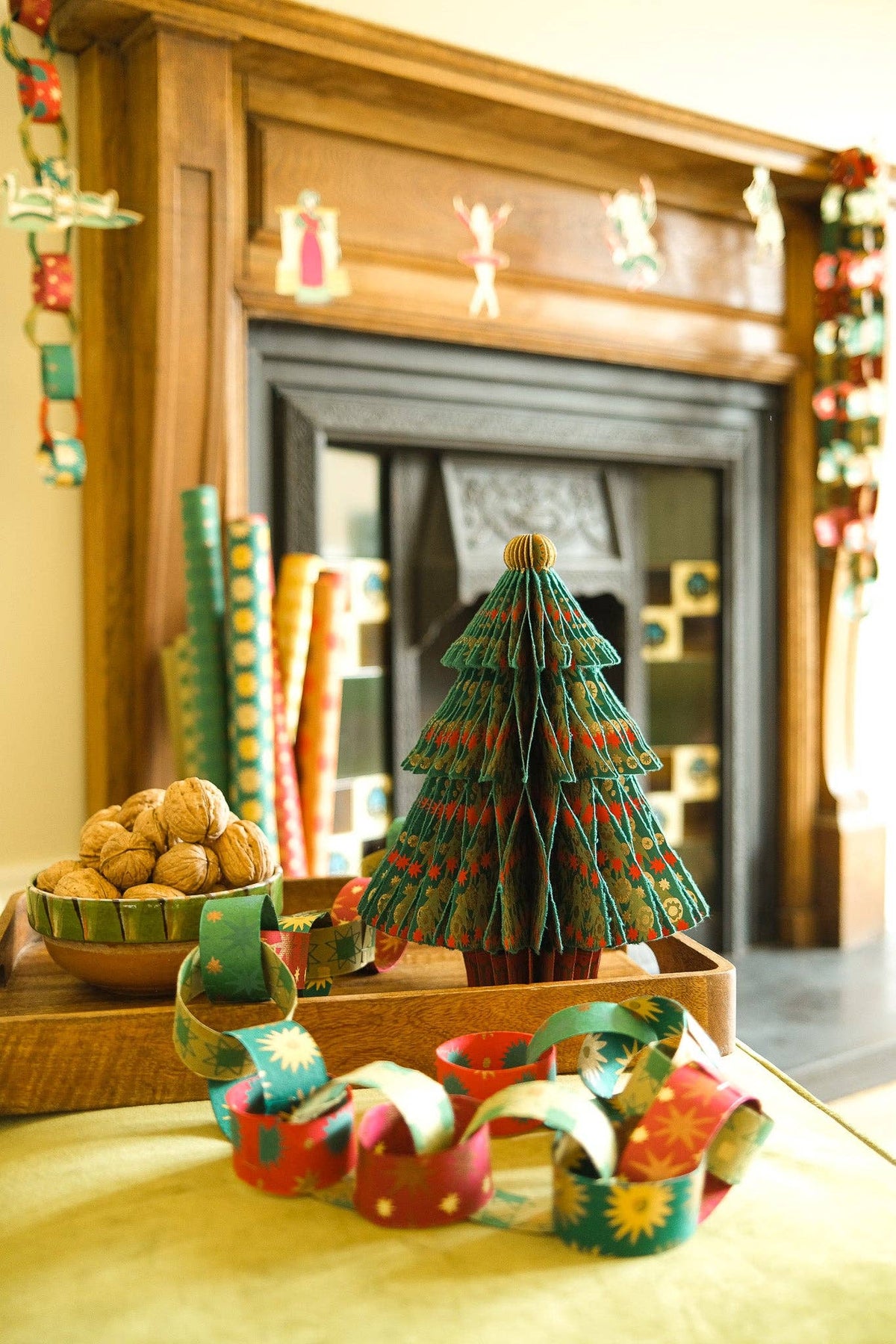 Fir Tree Honeycomb Paper Christmas Tree Decoration