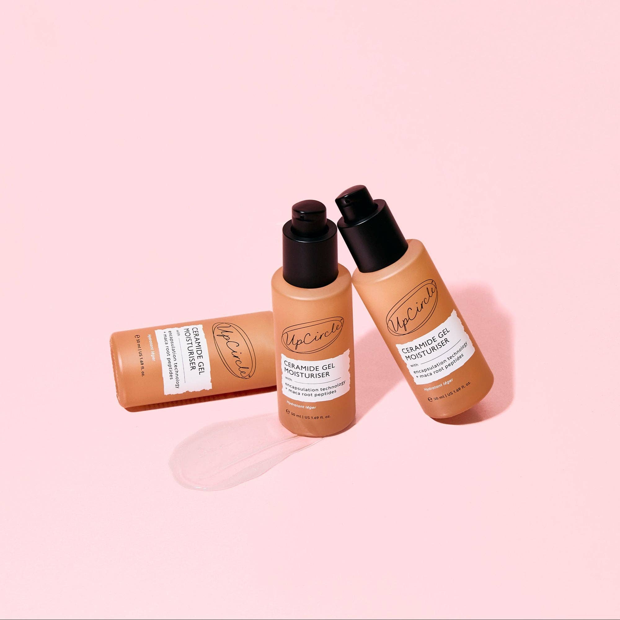 Cooling Gel Moisturiser with Ceramides and Maca Root Peptides by UpCircle Beauty
