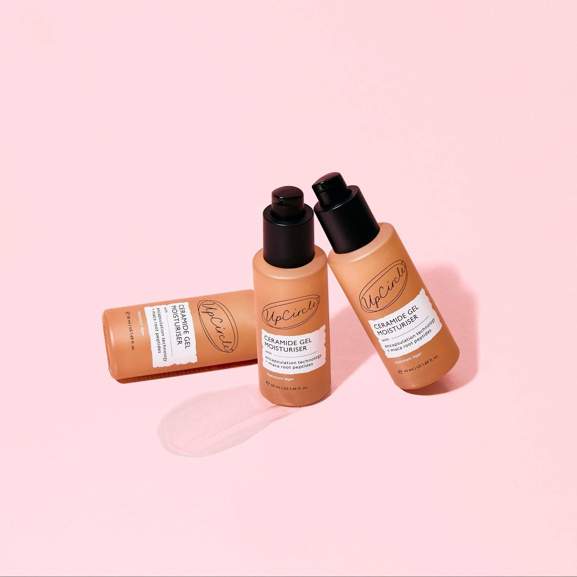 Cooling Gel Moisturiser with Ceramides and Maca Root Peptides by UpCircle Beauty
