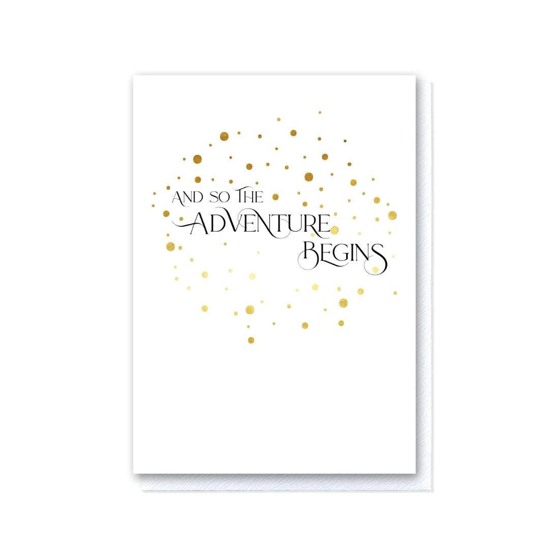 And So the Adventure Begins Gold Foil Card