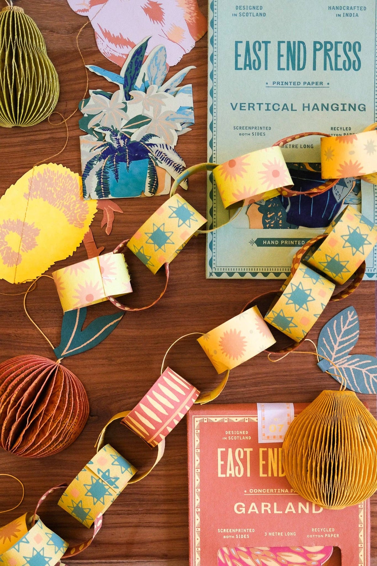 Lemon Honeycomb Paper Christmas Decoration