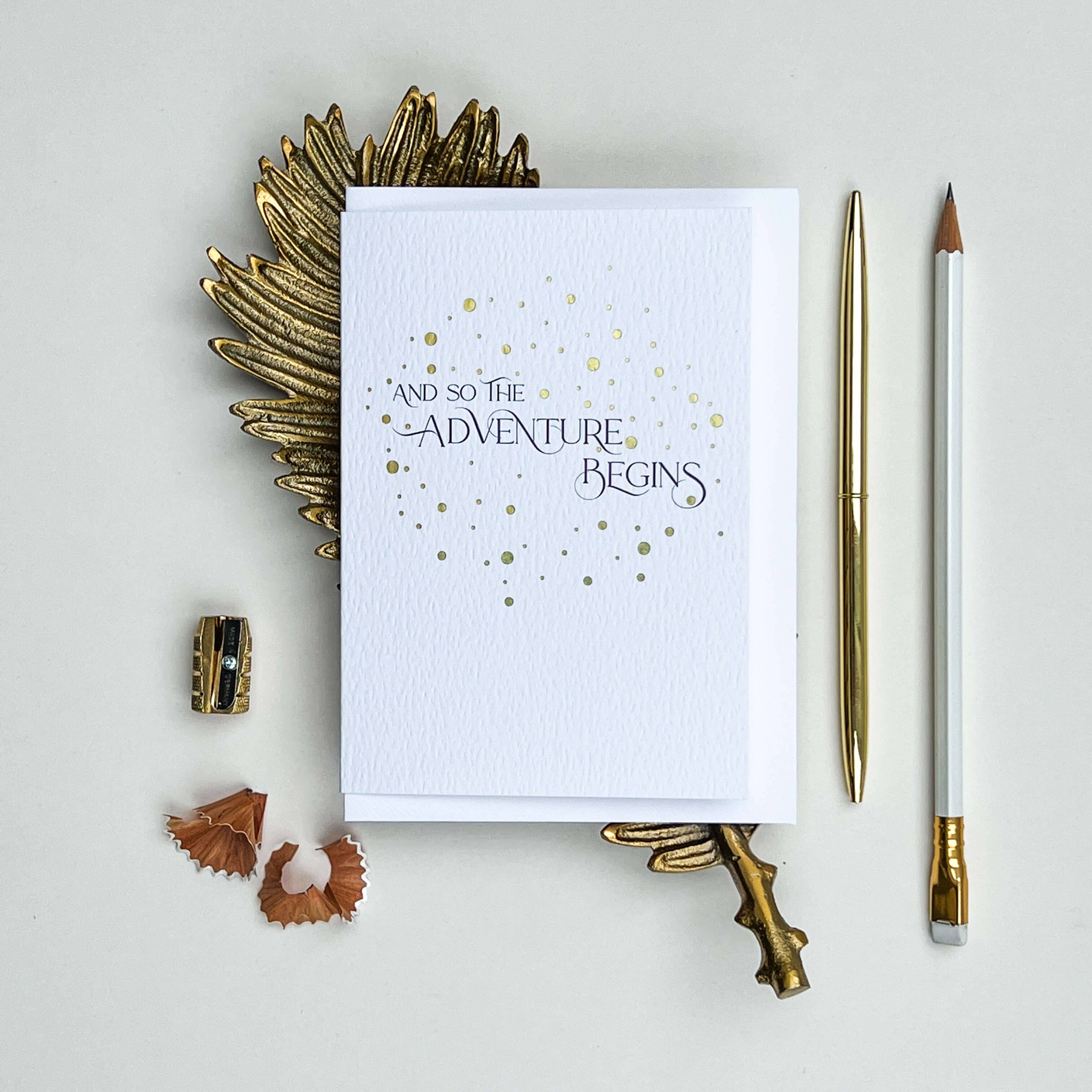 And So the Adventure Begins Gold Foil Card