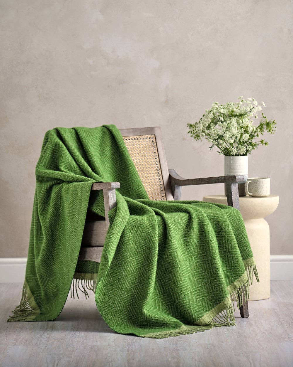 Wildweave Wool Blanket Fennel & Catkin 130x200cm – The British Blanket Company