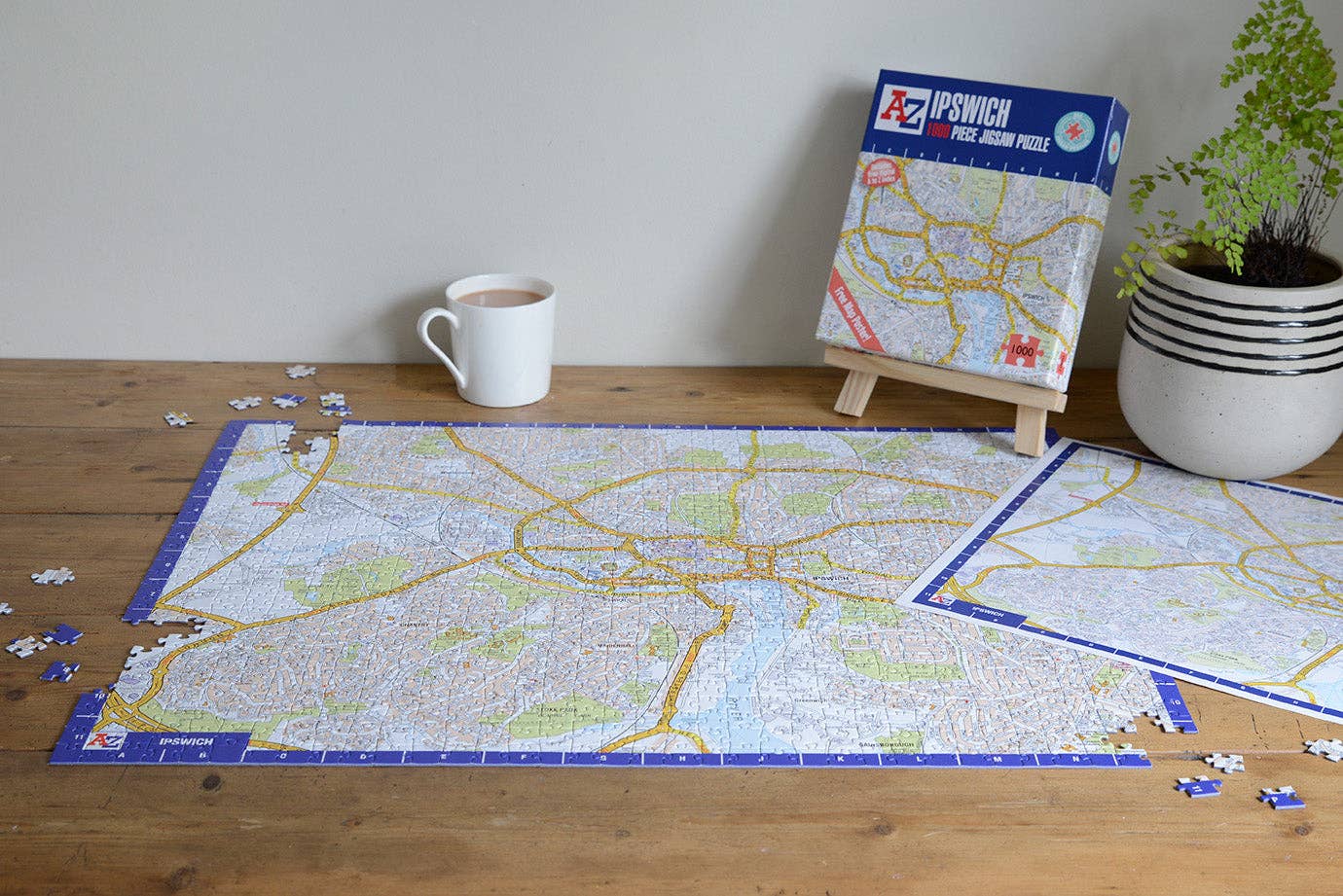 A-Z Map of Ipswich 1000 Piece Jigsaw Puzzle