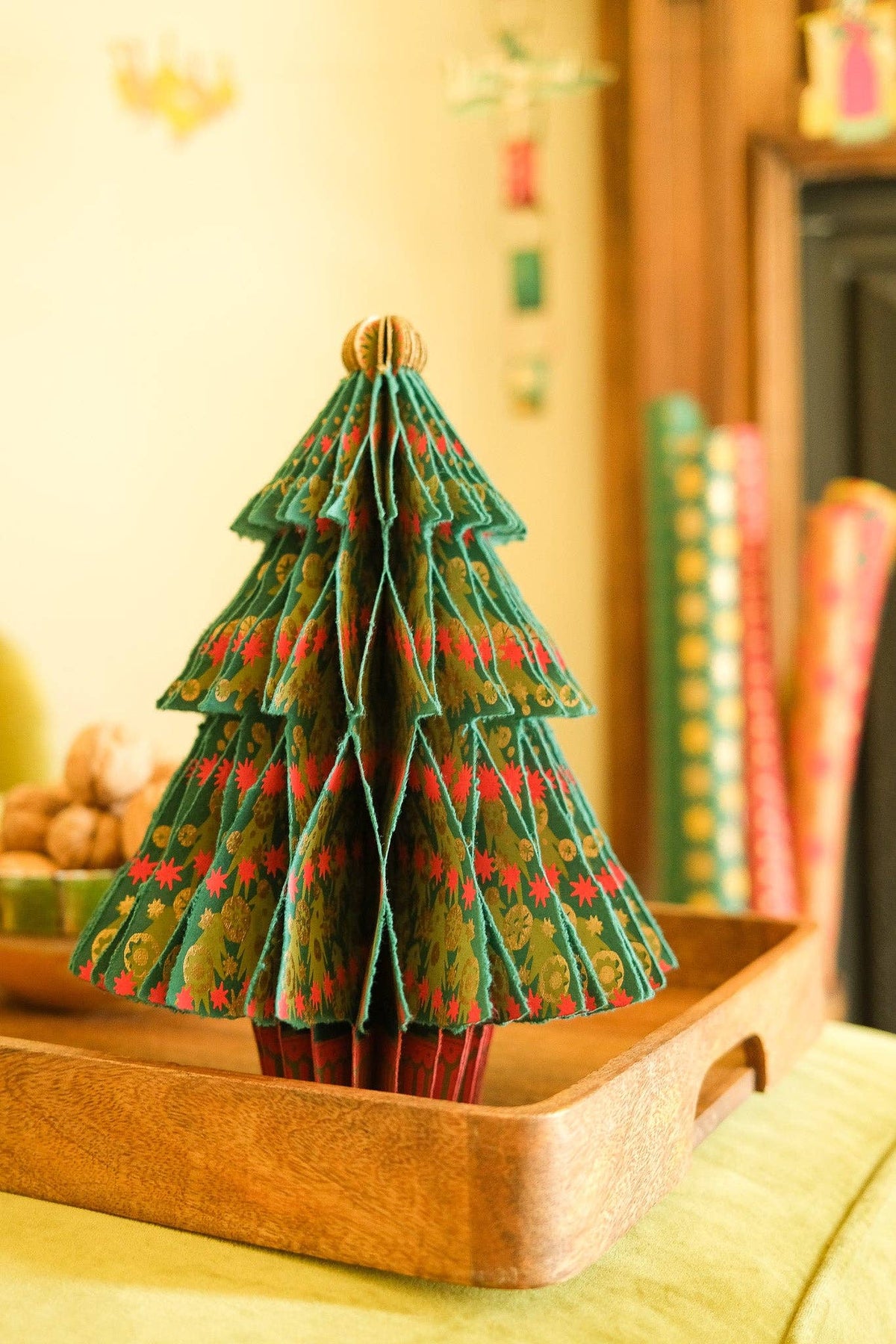 Fir Tree Honeycomb Paper Christmas Tree Decoration