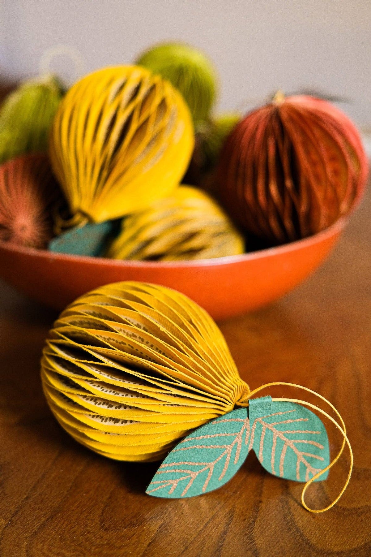 Lemon Honeycomb Paper Christmas Decoration