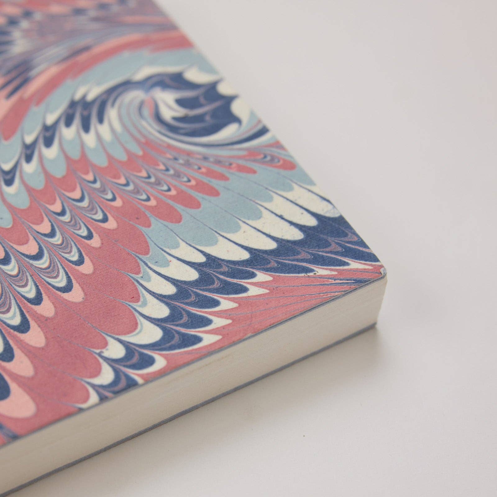 Hand Marbled Ruled Notebook A5 – Twisted Scallops Hydrangea