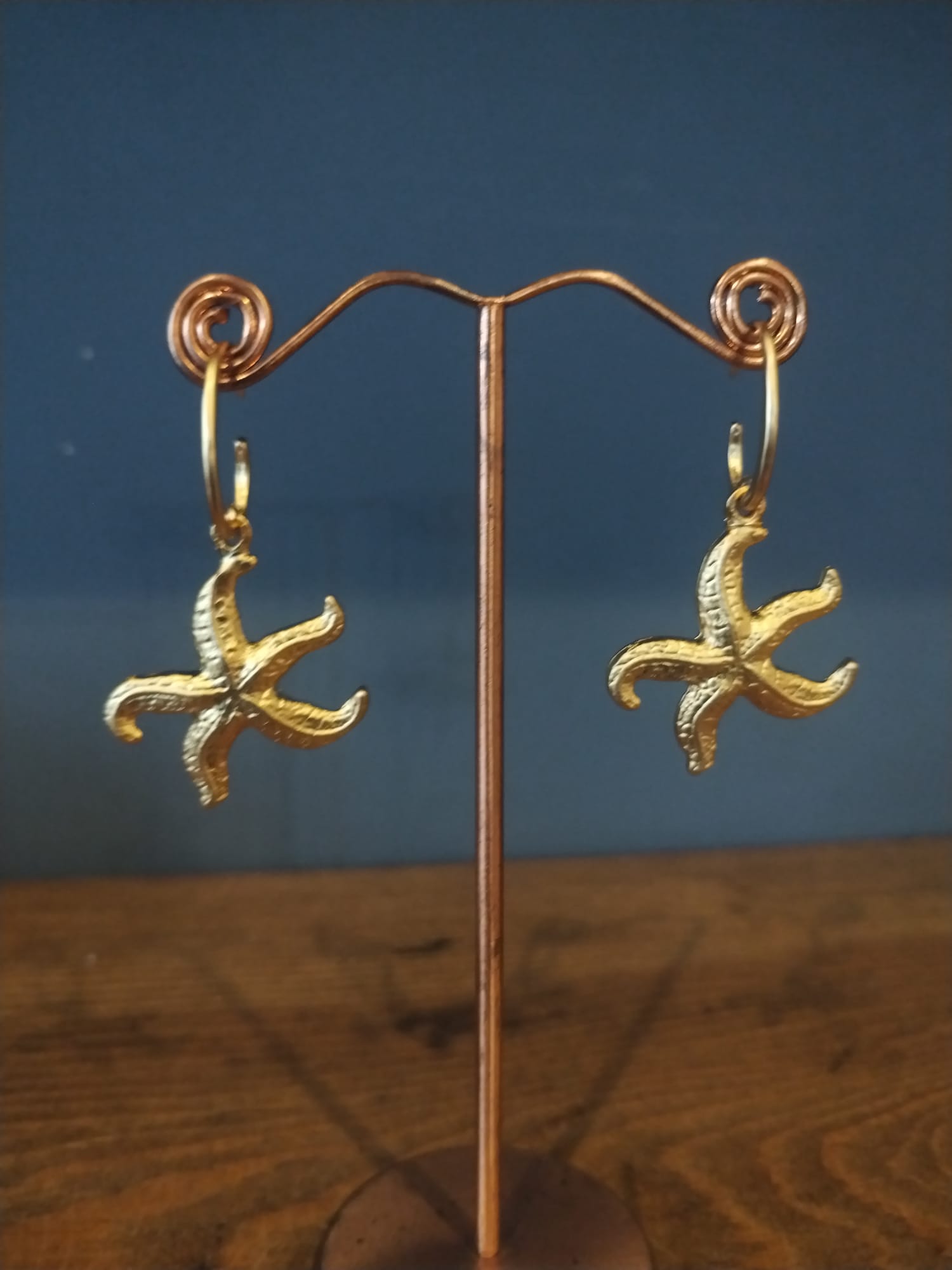 Gold Starfish Earrings | Handmade in Bristol