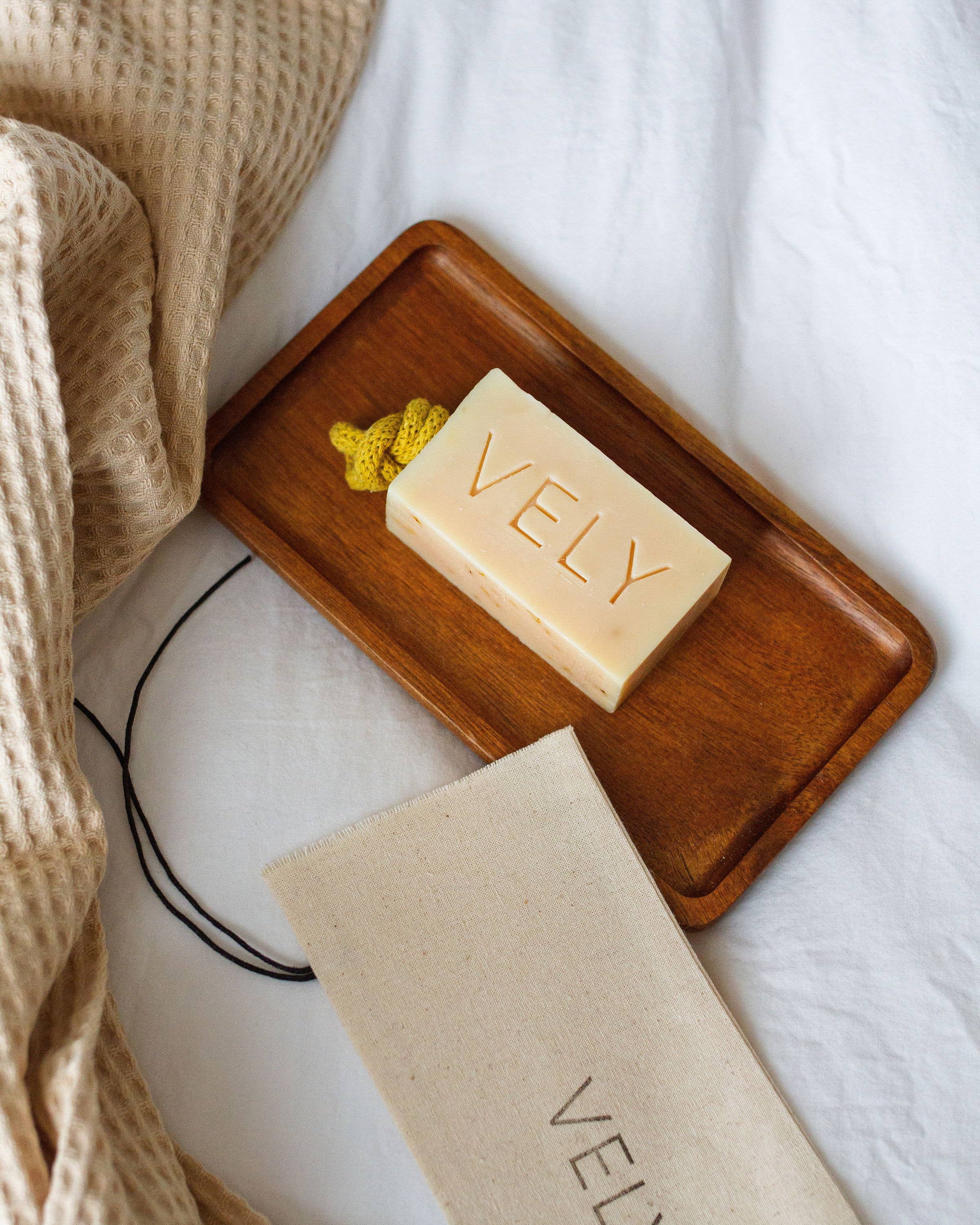 Natural Handmade Soap On A Rope "Italian Summer"