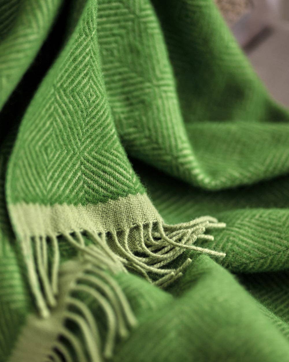 Wildweave Wool Blanket Fennel & Catkin 130x200cm – The British Blanket Company